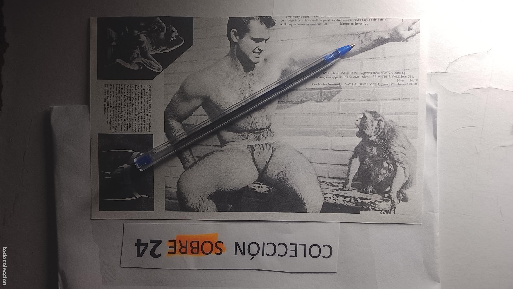 Otros Art&iacute;culos de Coleccionismo en Papel: hoja tematica gay artistica fotografica o comic hombre erotico desnudos culturismo homo sexo EROTICA