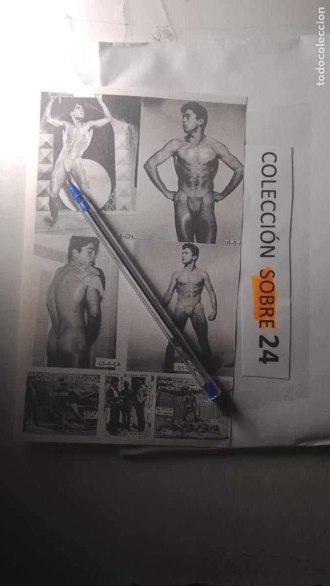 Otros Art&iacute;culos de Coleccionismo en Papel: hoja tematica gay artistica fotografica o comic hombre erotico desnudos culturismo homo sexo EROTICA