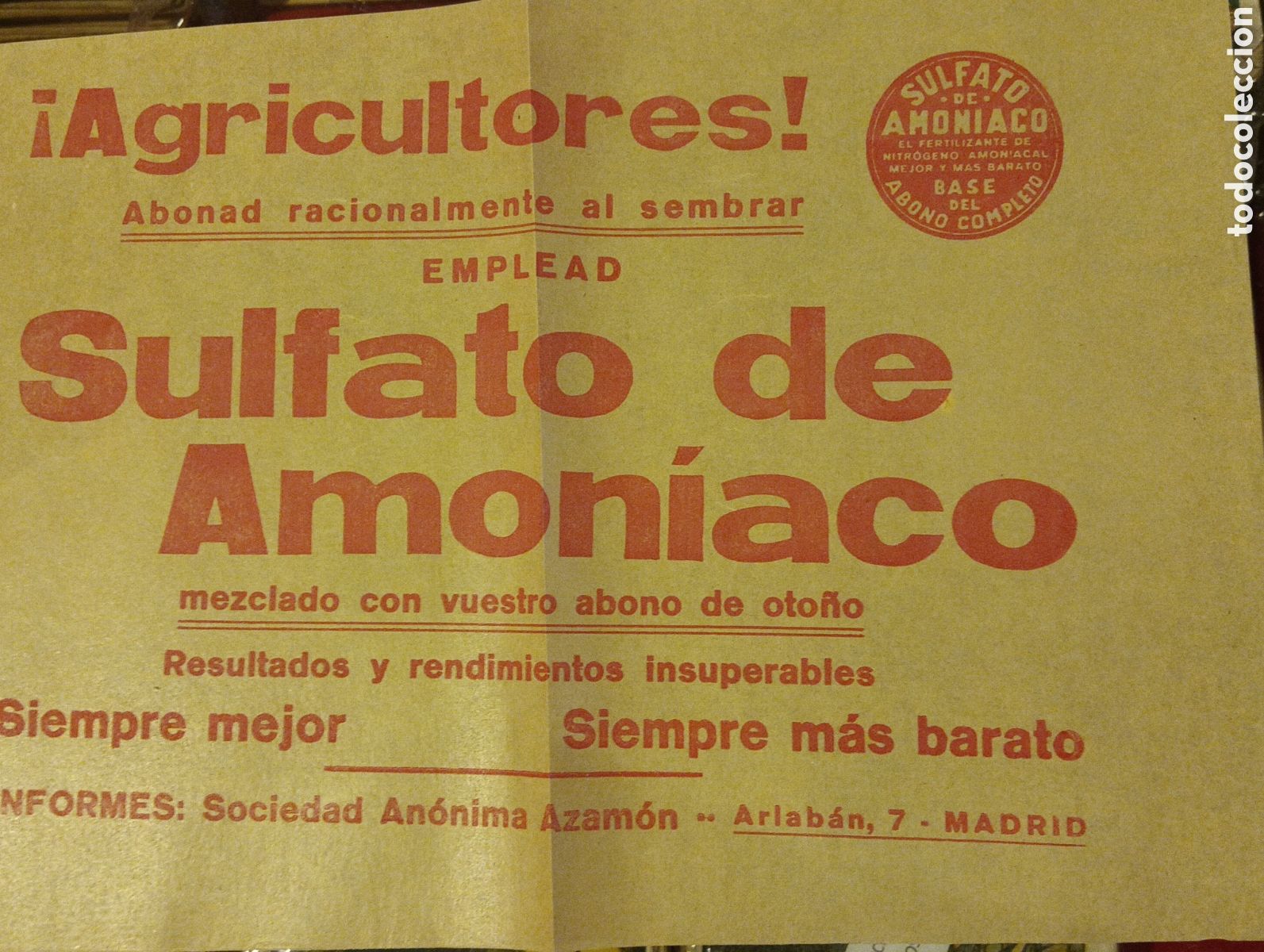 Otros Art&iacute;culos de Coleccionismo en Papel: Dos folletos antiguos de publicidad agr&iacute;cola nitrato pollos