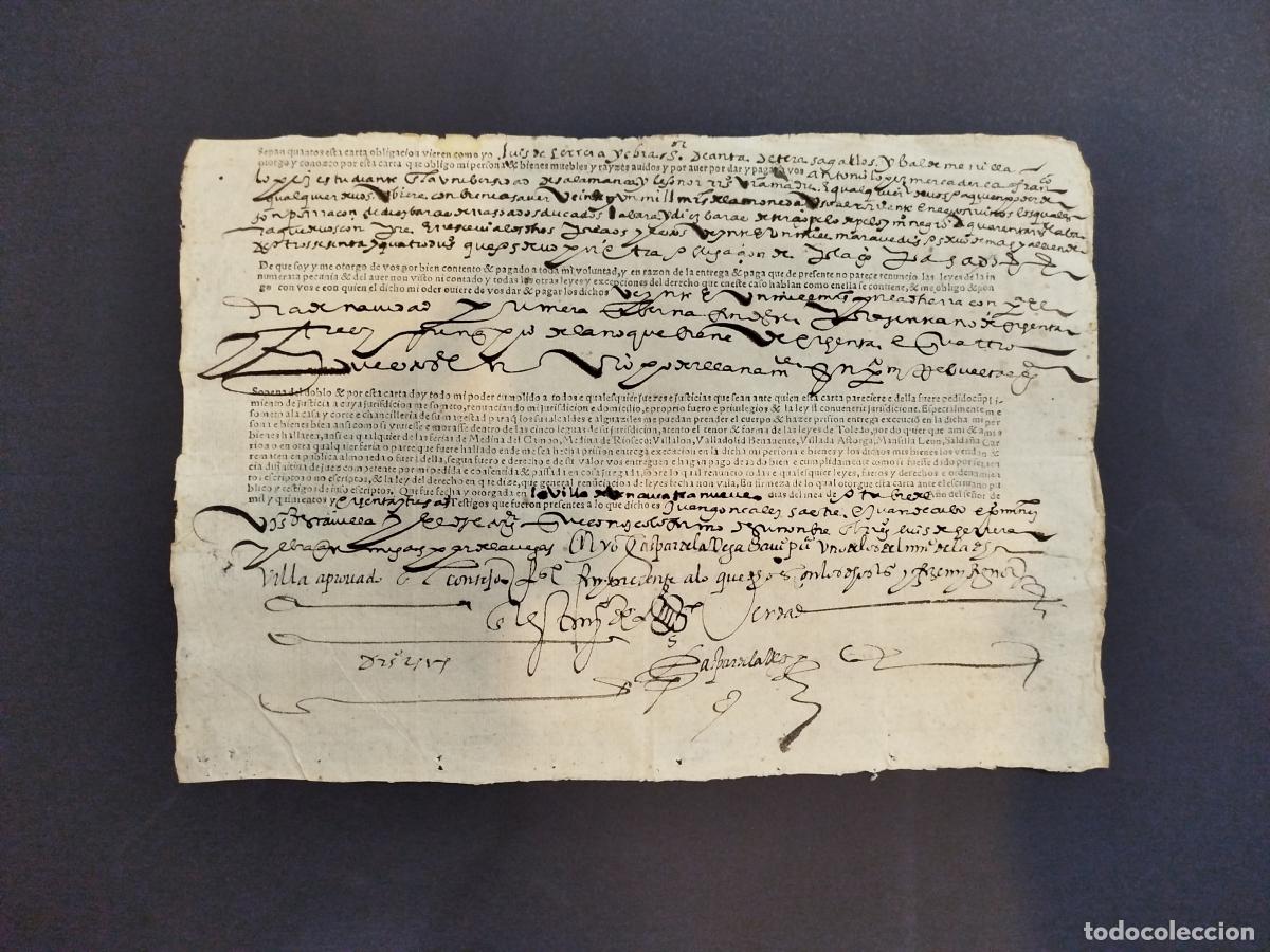 Paper Collecting Others: Carta de pago a estudiante de la universidad de Salamanca y a mercader. 1543 -