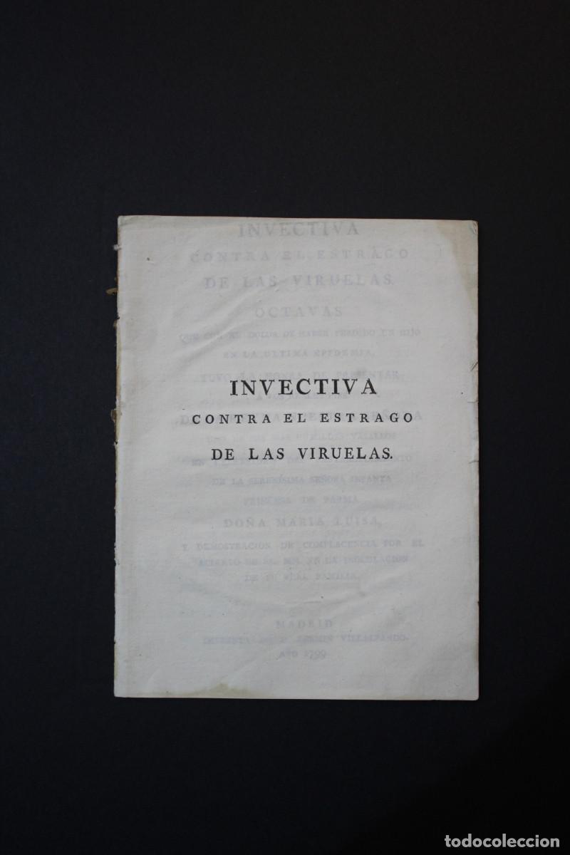 Sammelleidenschaft Andere Papierartikel: Invectiva contra el estrago de las viruelas -