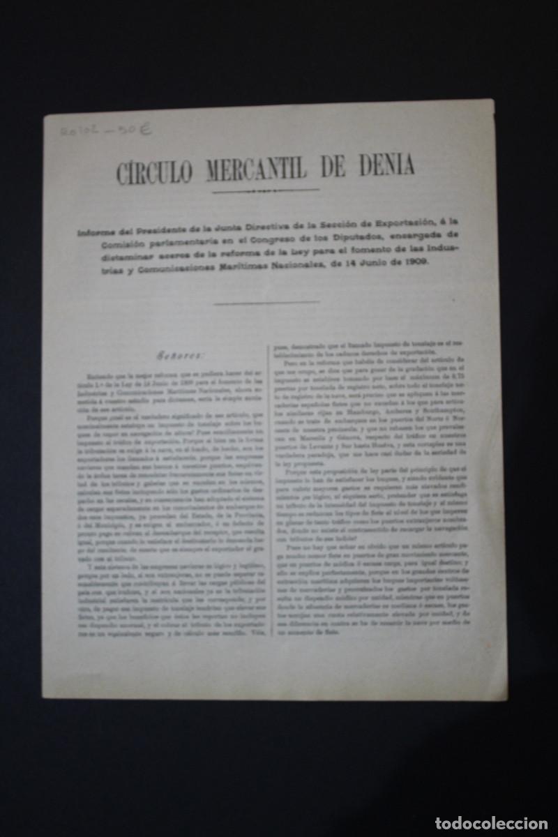 Sammelleidenschaft Andere Papierartikel: Informe del Presidente de la Junta Directiva de la Secci&oacute;n de Exportaci&oacute;n, a la Comisi&oacute;n parlamentar