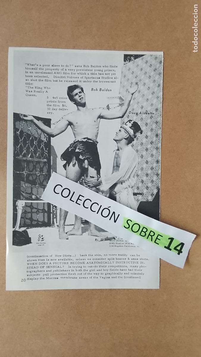 Otros Art&iacute;culos de Coleccionismo en Papel: hoja tematica gay artistica fotografica o comic hombre erotico desnudos culturismo homo sexo EROTICA