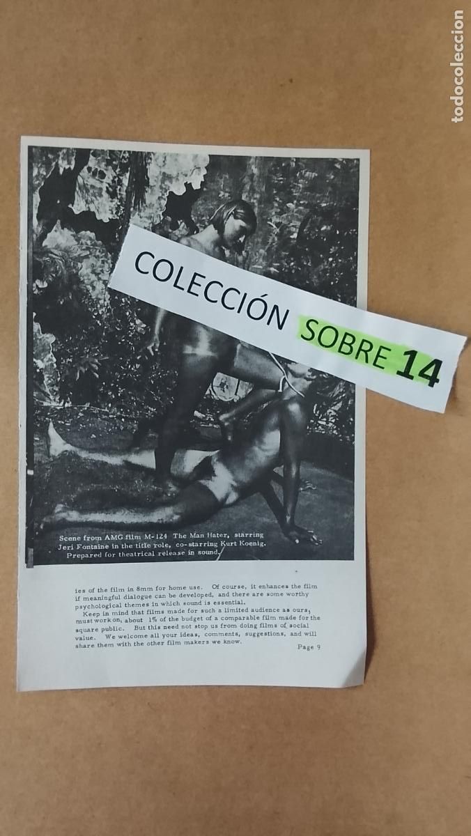 Otros Art&iacute;culos de Coleccionismo en Papel: hoja tematica gay artistica fotografica o comic hombre erotico desnudos culturismo homo sexo EROTICA