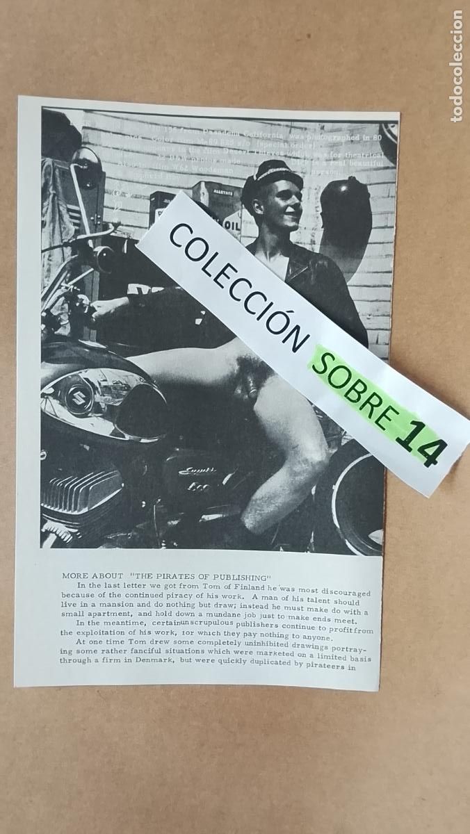 Otros Art&iacute;culos de Coleccionismo en Papel: hoja tematica gay artistica fotografica o comic hombre erotico desnudos culturismo homo sexo EROTICA