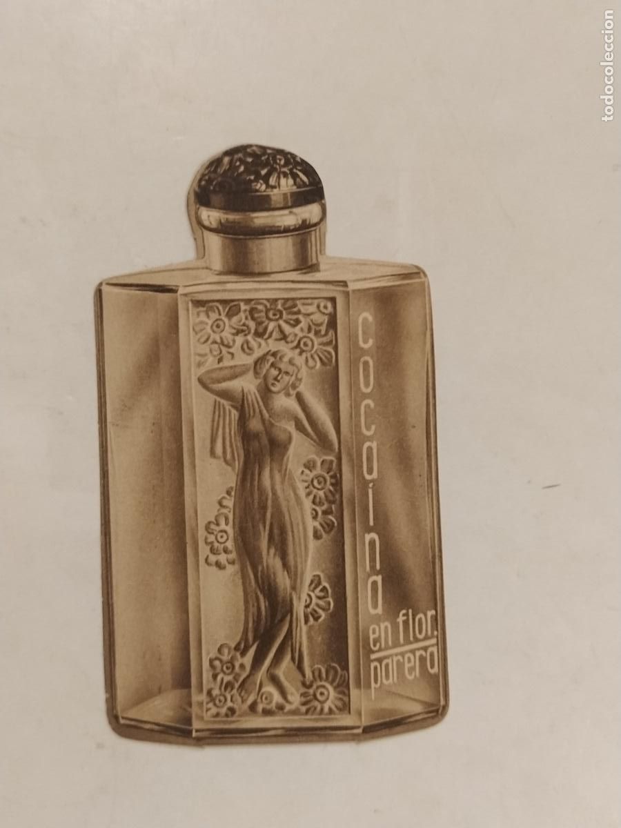 Outros artigos de papel: COCAINA EN FLOR , PARERA - PERFUMERIA - PUBLICIDAD ANTIGUA TROQUELADA -VER FOTOS-(115.128)