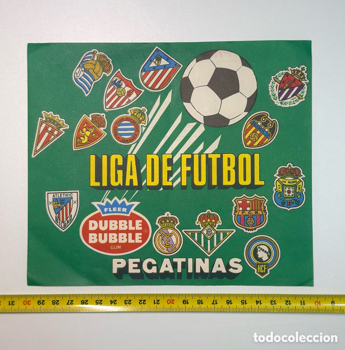 Otros Art&iacute;culos de Coleccionismo en Papel: ALBUM DE CHICLES FLEER DUBBLE BUBBLE LIGA DE F&Uacute;TBOL 1986 PLANCHA