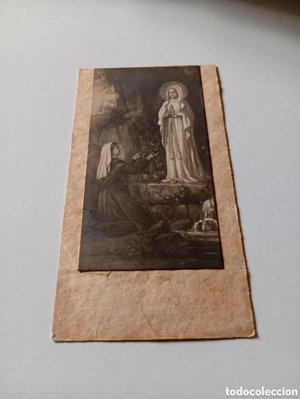 Paper Collecting Others: Estampa religiosa asociaci&oacute;n de Ntra Sra de Lourdes, Sevilla 1925