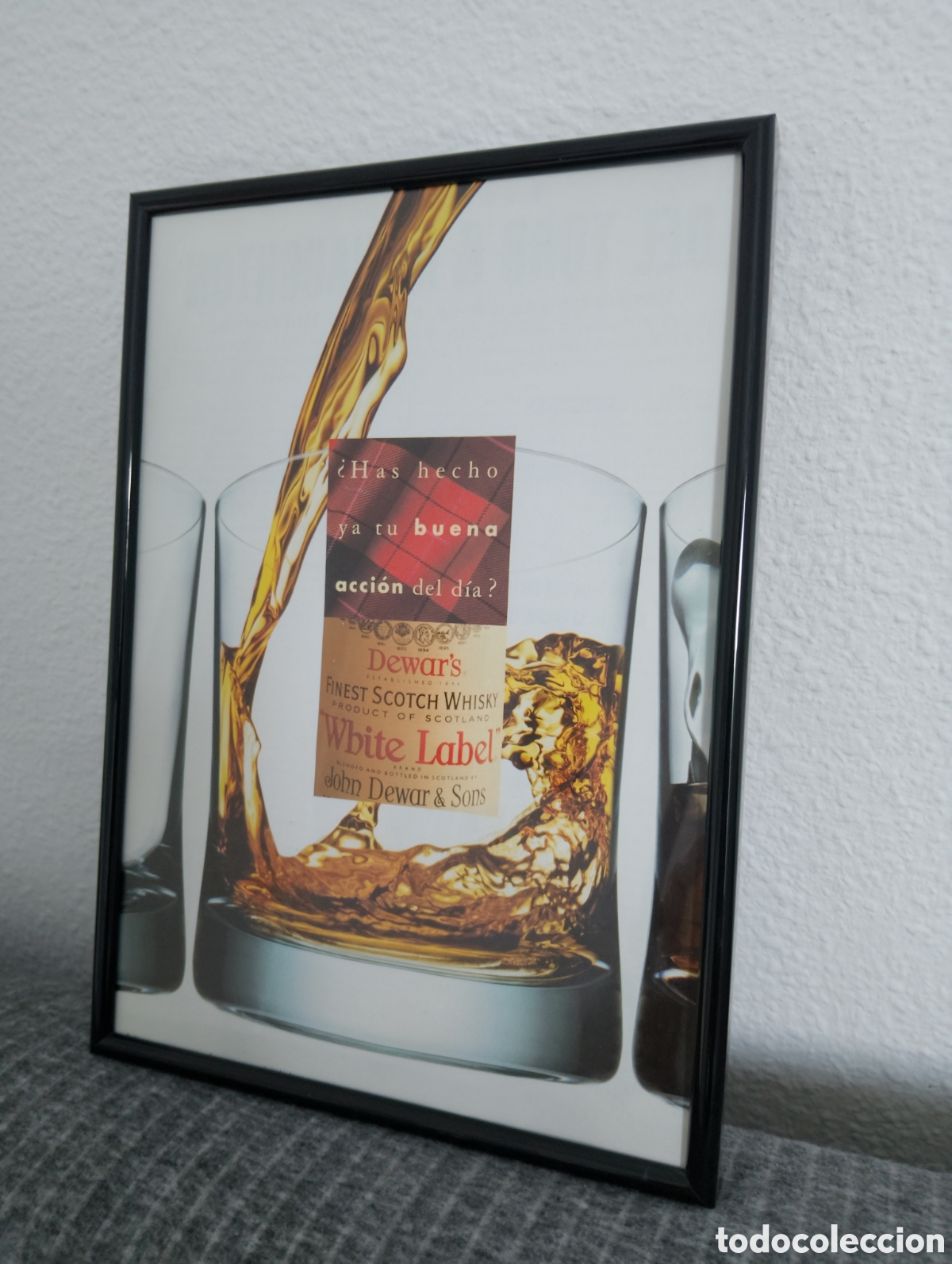 Altri oggetti di carta: Publicidad original White Label enmarcada