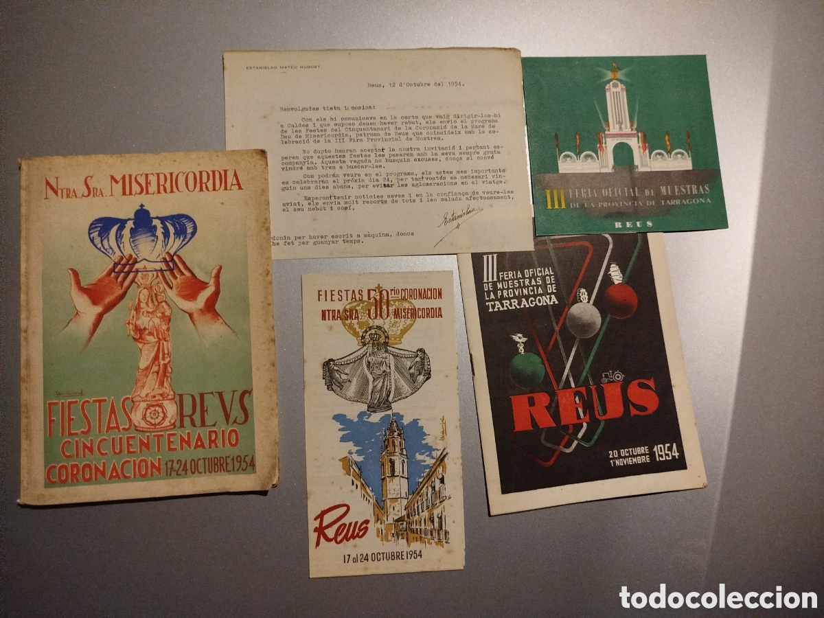 Altri oggetti di carta: Lote programas antiguos Reus