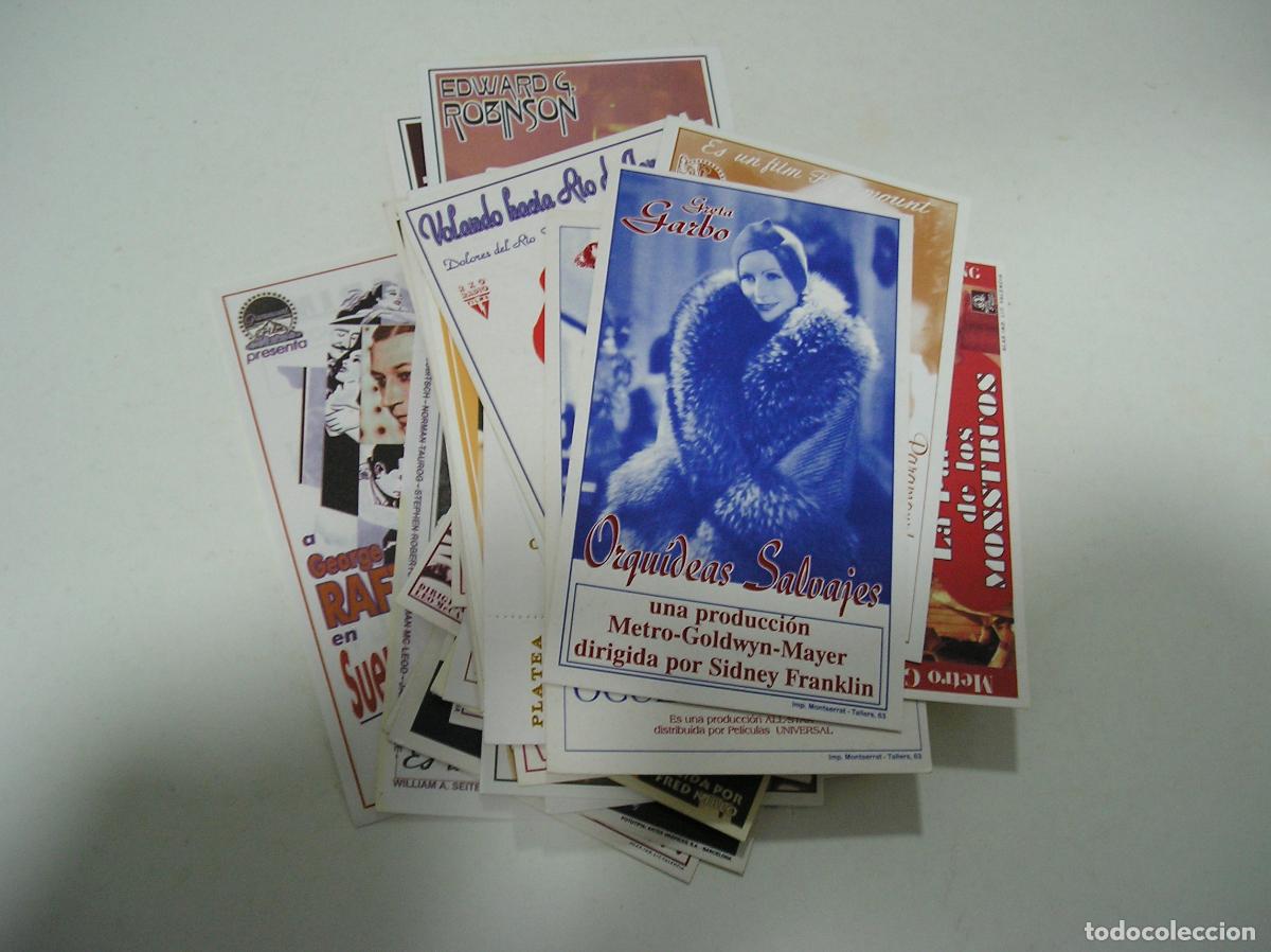 Outros artigos de papel: LOTE 50 PROGRAMAS DE CINE A&Ntilde;OS 30 - 50 REPRODUCCION DE LOS ORIGINALES CON PUBLICIDAD DETRAS (CINE 1)