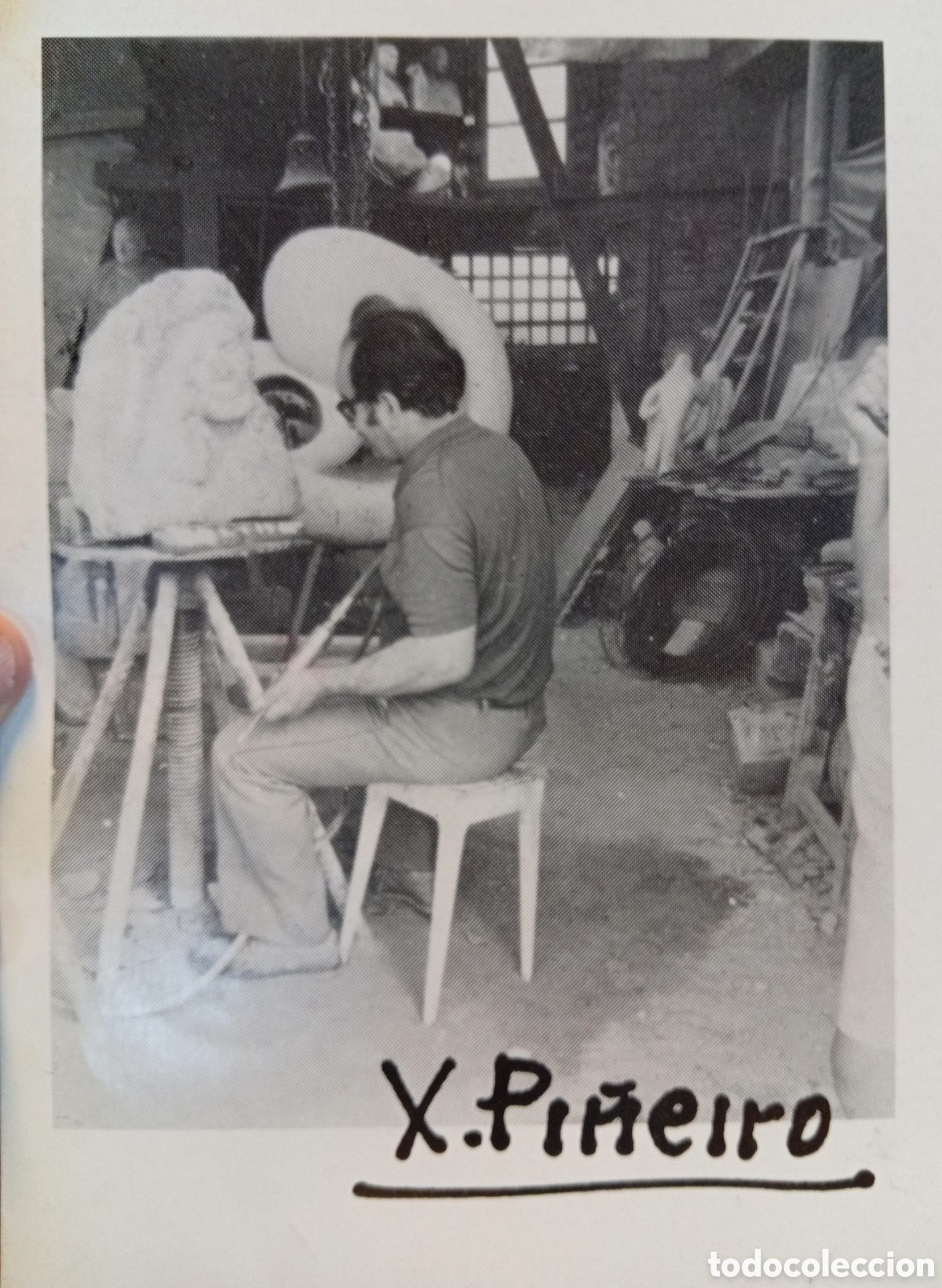Outros artigos de papel: Escultor Xoan Pi&ntilde;eiro ( Goian, Pontevedra 1920-1980) folleto informativo de exposici&oacute;n