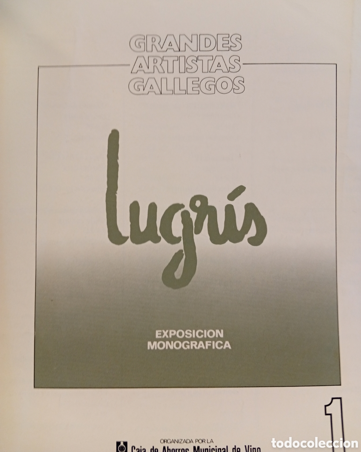 Outros artigos de papel: Pintor Urbano Lugris( Coru&ntilde;a ,1908-1973) folletos informativo de exposici&oacute;n