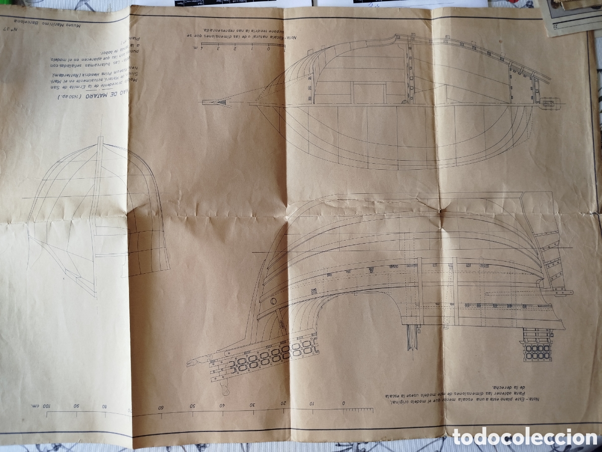 Outros artigos de papel: Plano para maqueta de barco hist&oacute;rico