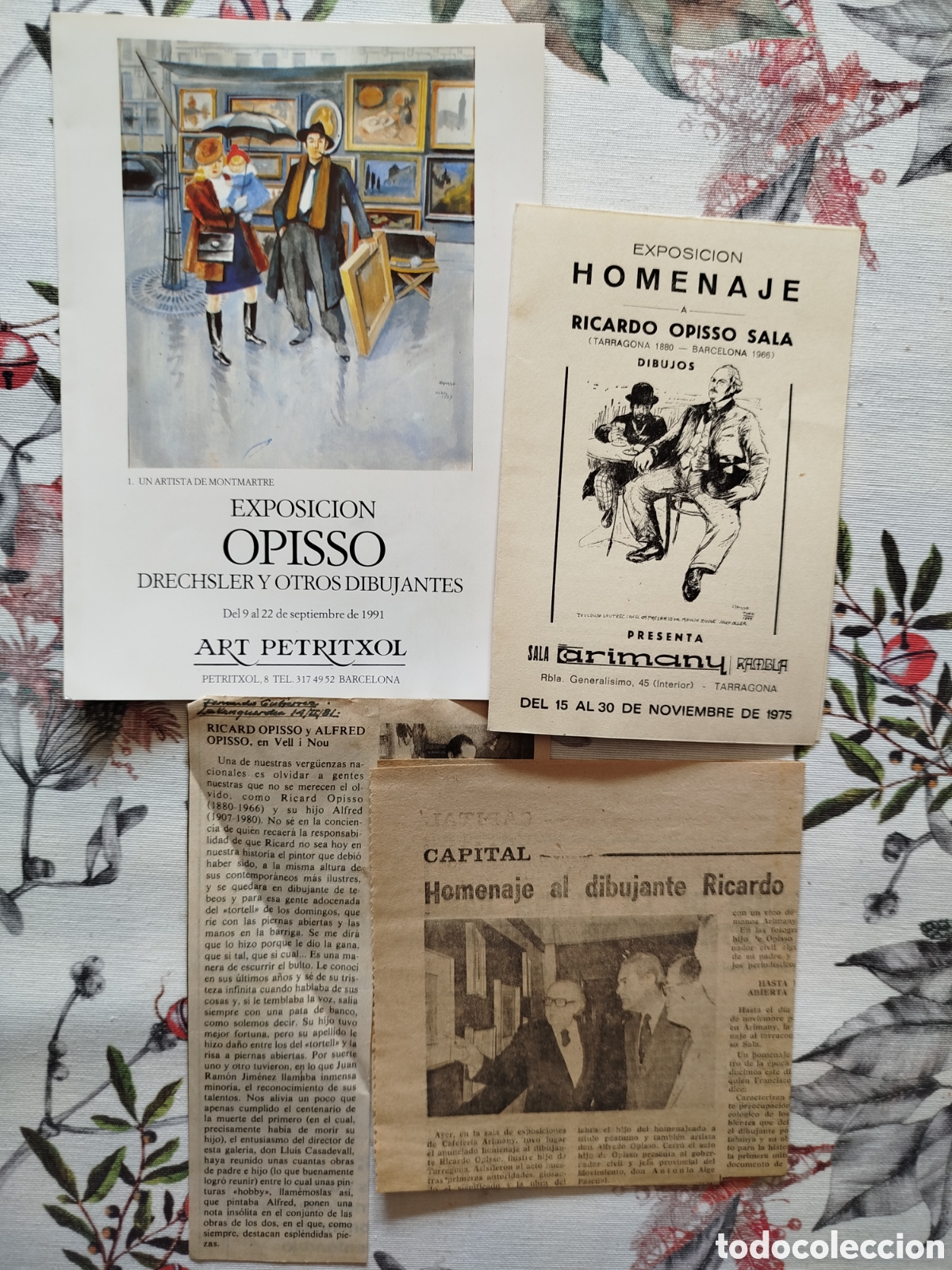 Otros Art&iacute;culos de Coleccionismo en Papel: Lote art&iacute;culos de Opisso