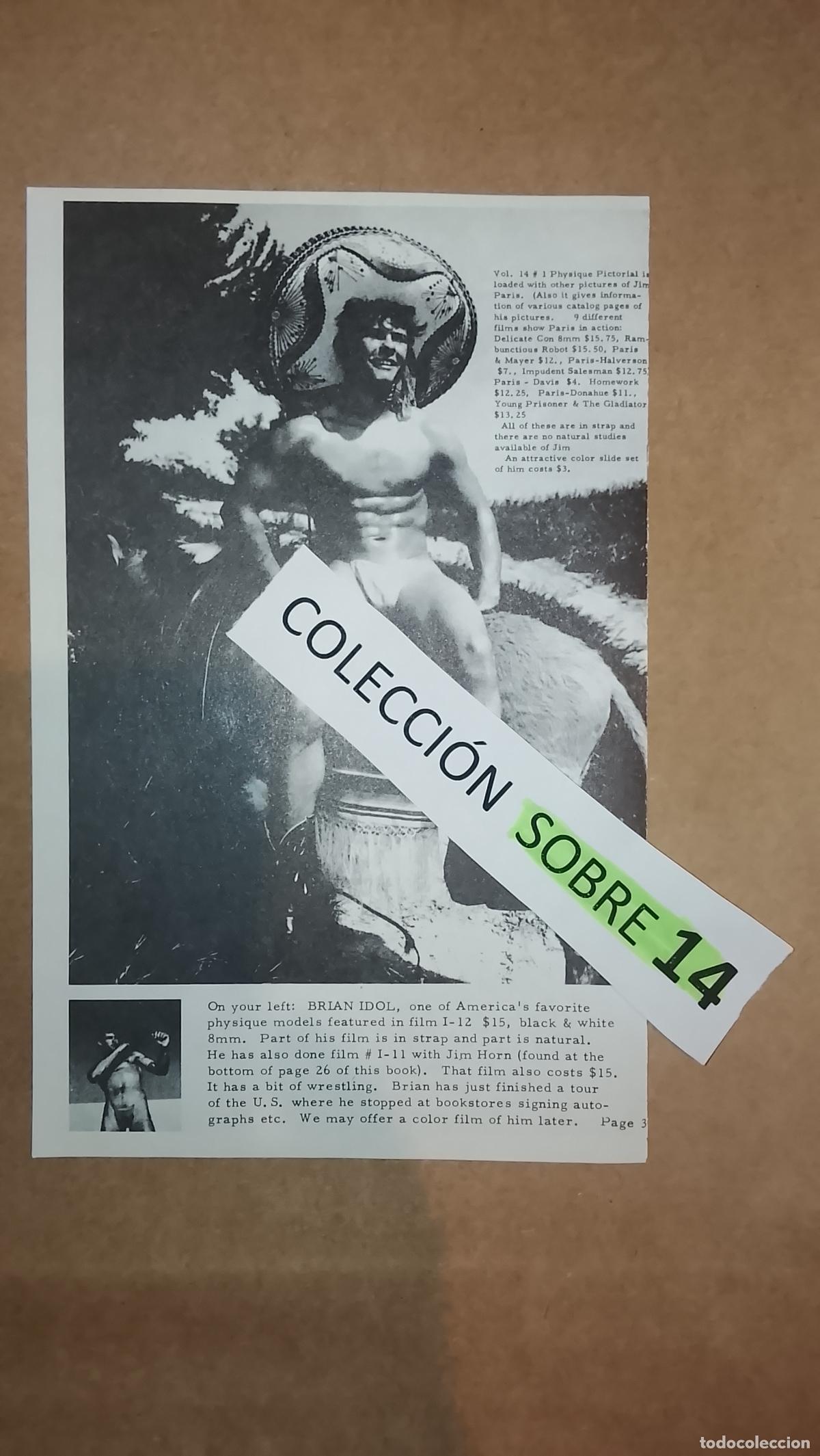 Otros Art&iacute;culos de Coleccionismo en Papel: hoja tematica gay artistica fotografica o comic hombre erotico desnudos culturismo homo sexo EROTICA