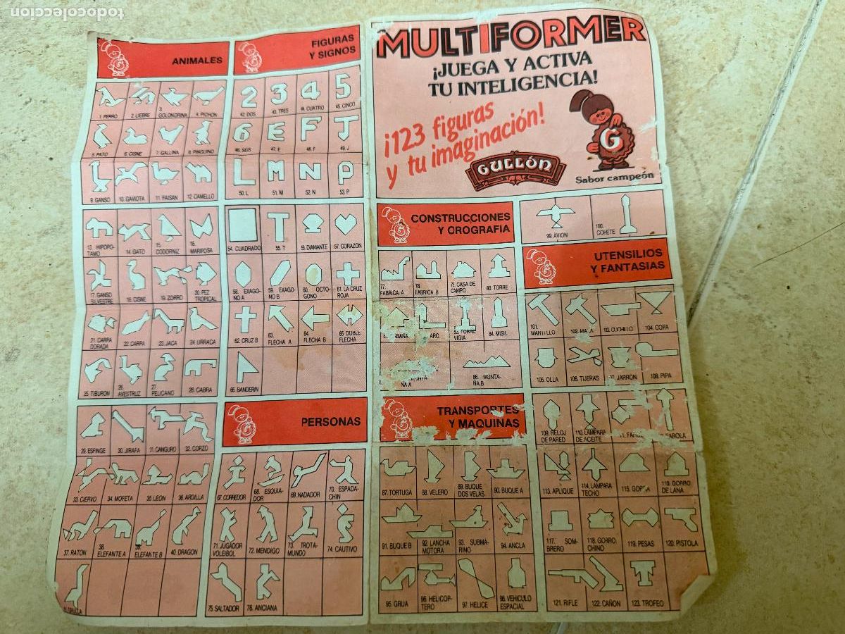 Otros Art&iacute;culos de Coleccionismo en Papel: Hoja multiformer galletas gullon