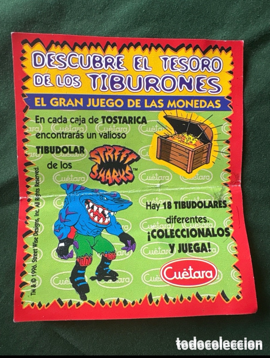 Sammelleidenschaft Andere Papierartikel: Tarjeta Cuetara, Descubre el Tesoro de los Tiburones, Street Sharks (A5)