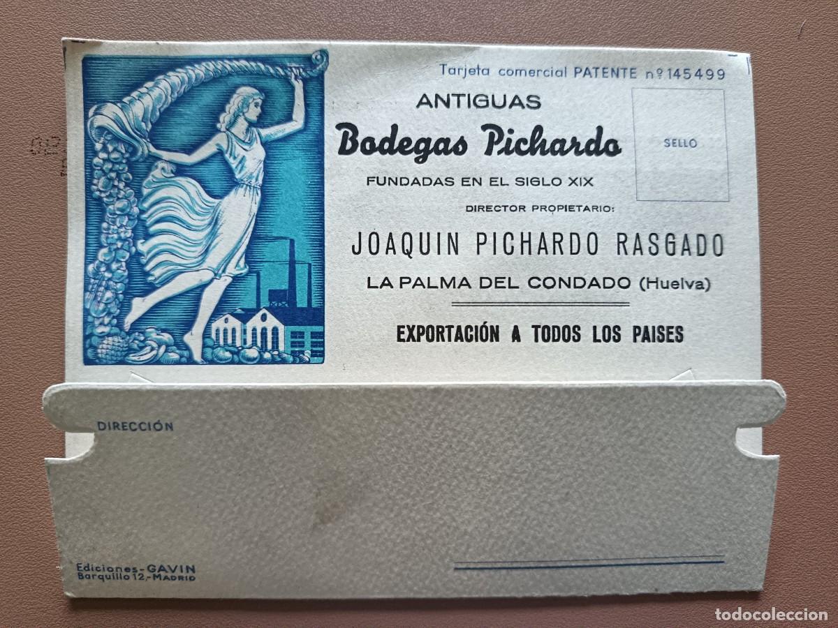 Paper Collecting Others: ANTIGUAS BODEGAS PICHARDO - HUELVA - TARJETA COMERCIAL