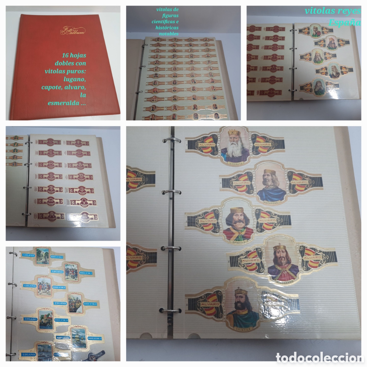 Otros Art&iacute;culos de Coleccionismo en Papel: Colecci&oacute;n vitolas de figuras hist&oacute;ricas & reyes ..