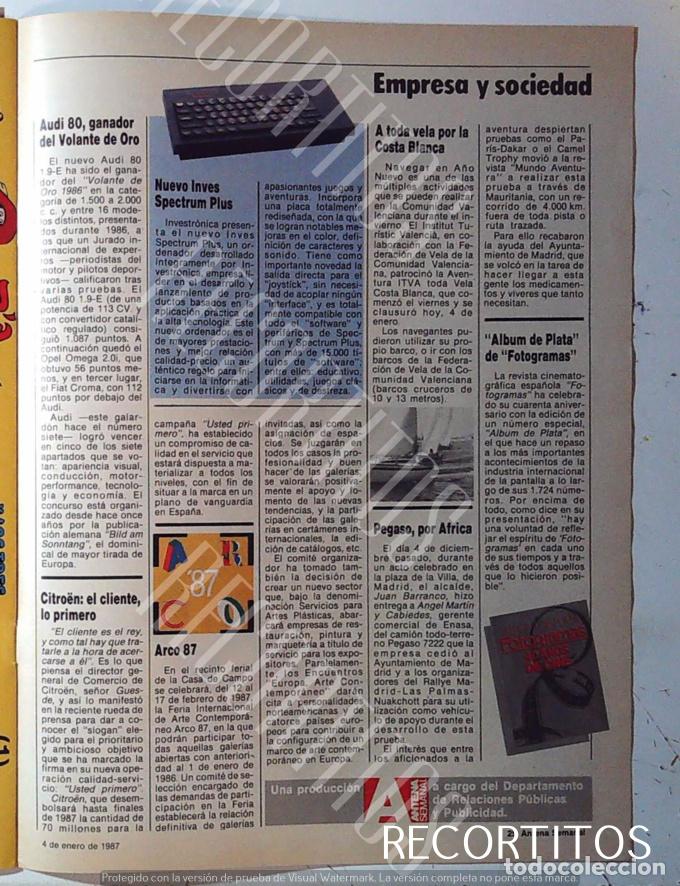 Otros Art&iacute;culos de Coleccionismo en Papel: INVES SPECTRU PLUS ARCO 87