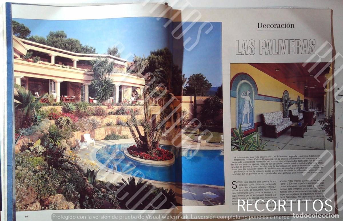 Otros Art&iacute;culos de Coleccionismo en Papel: DECORACION E INTERIORES JARDINESLAS PALMERAS