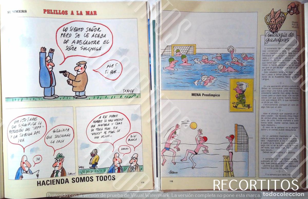 Otros Art&iacute;culos de Coleccionismo en Papel: PELILLOS A LA MAR MANUEL SUMMERS PREOLIMPICOS MENA