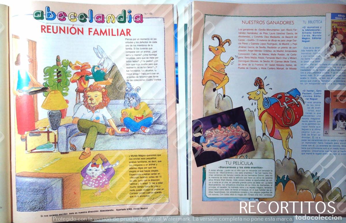 Otros Art&iacute;culos de Coleccionismo en Papel: BLANCANIEVES Y LOS SIETE ENANITOS DISNEY