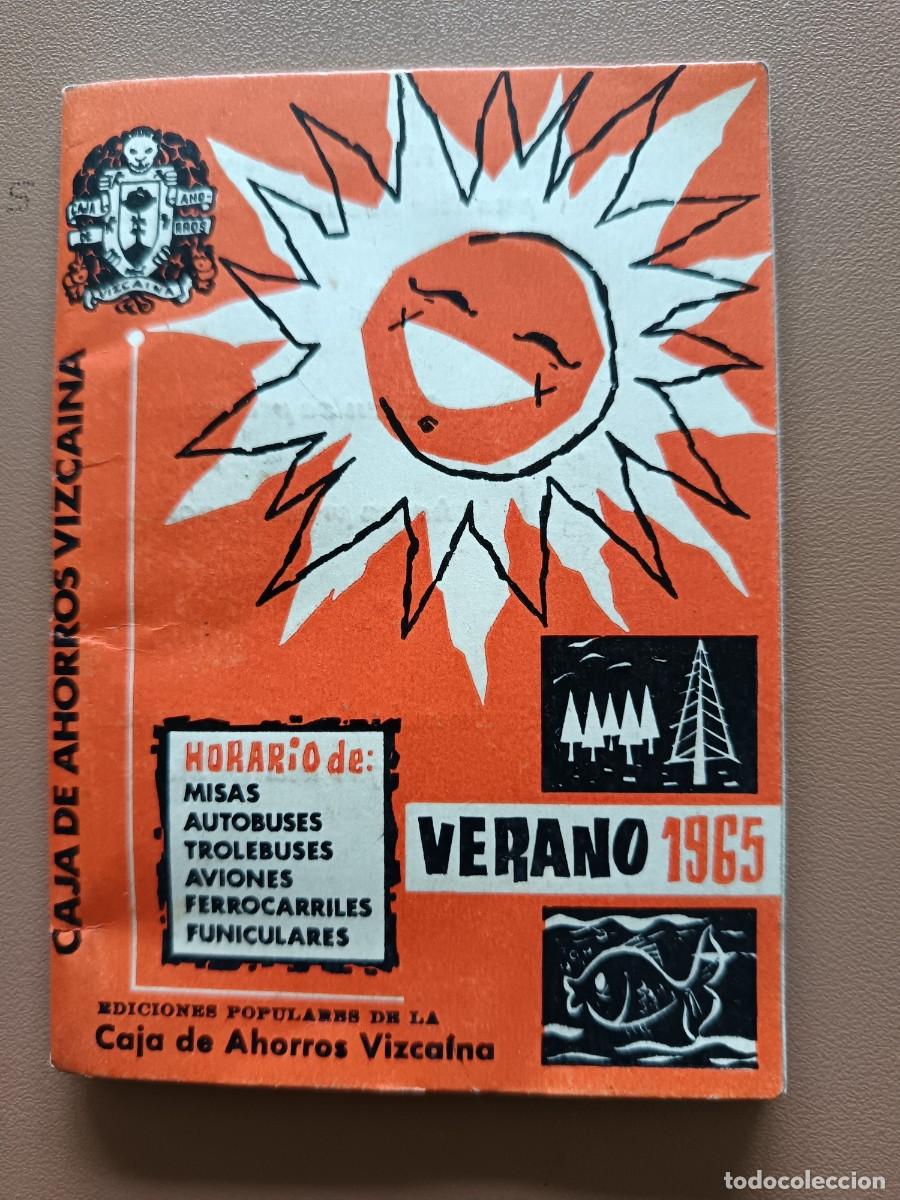 Paper Collecting Others: VERANO 1965. HORARIOS MISAS,AVIONES,AUTOBUSES,TROLEBUSES,FUNICULARES,FERROCARRILES