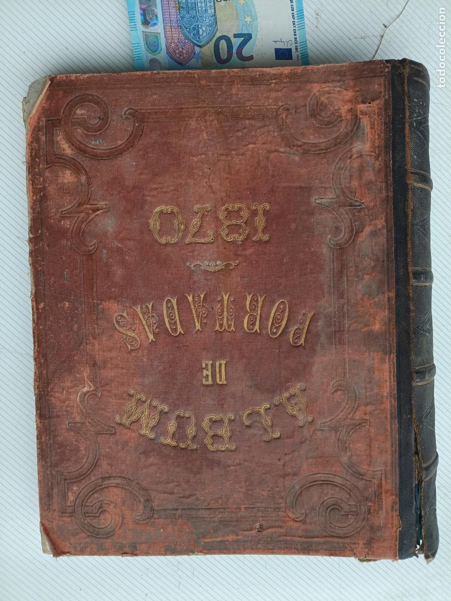 Otros Art&iacute;culos de Coleccionismo en Papel: Album para documentos o grabados antiguo, &aacute;lbum de portadas 1870