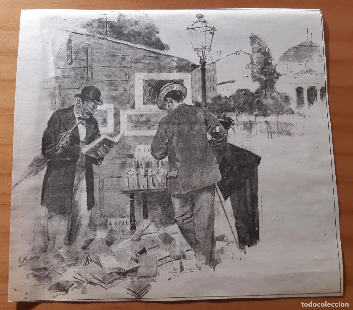 Otros Art&iacute;culos de Coleccionismo en Papel: RECORTE DE REVISTA - REPRODUCCI&Oacute;N PINTURA QUIOSCO LIBRER&Iacute;A - PERFECTO ESTADO