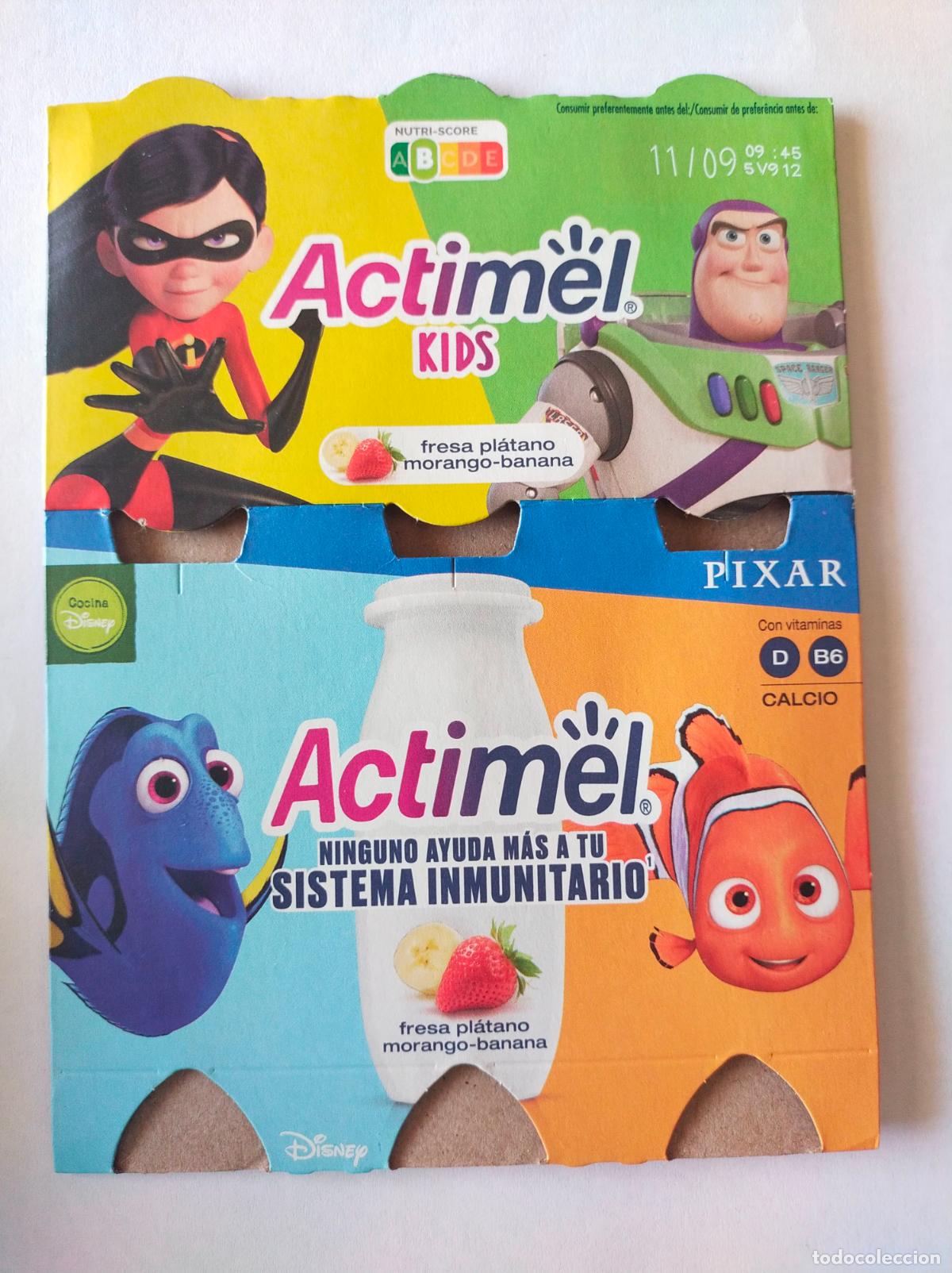 Collectionnisme Papier divers: PIXAR - VIOLETA PARR - BUZZ LIGHTYEAR - DORY - NEMO - EMBALAJE CARTON ACTIMEL KIDS - DANONE
