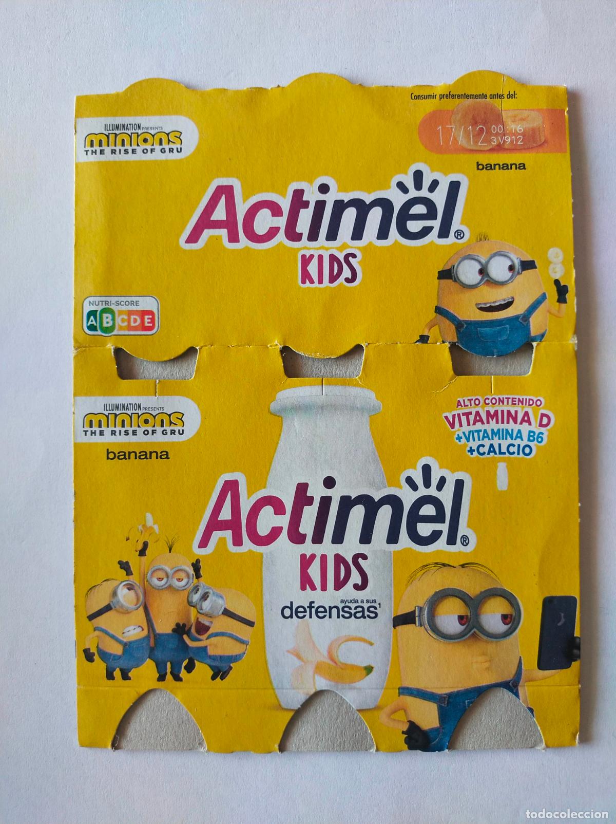 Collectionnisme Papier divers: MINIONS - PLATANO - EMBALAJE CARTON ACTIMEL KIDS - DANONE