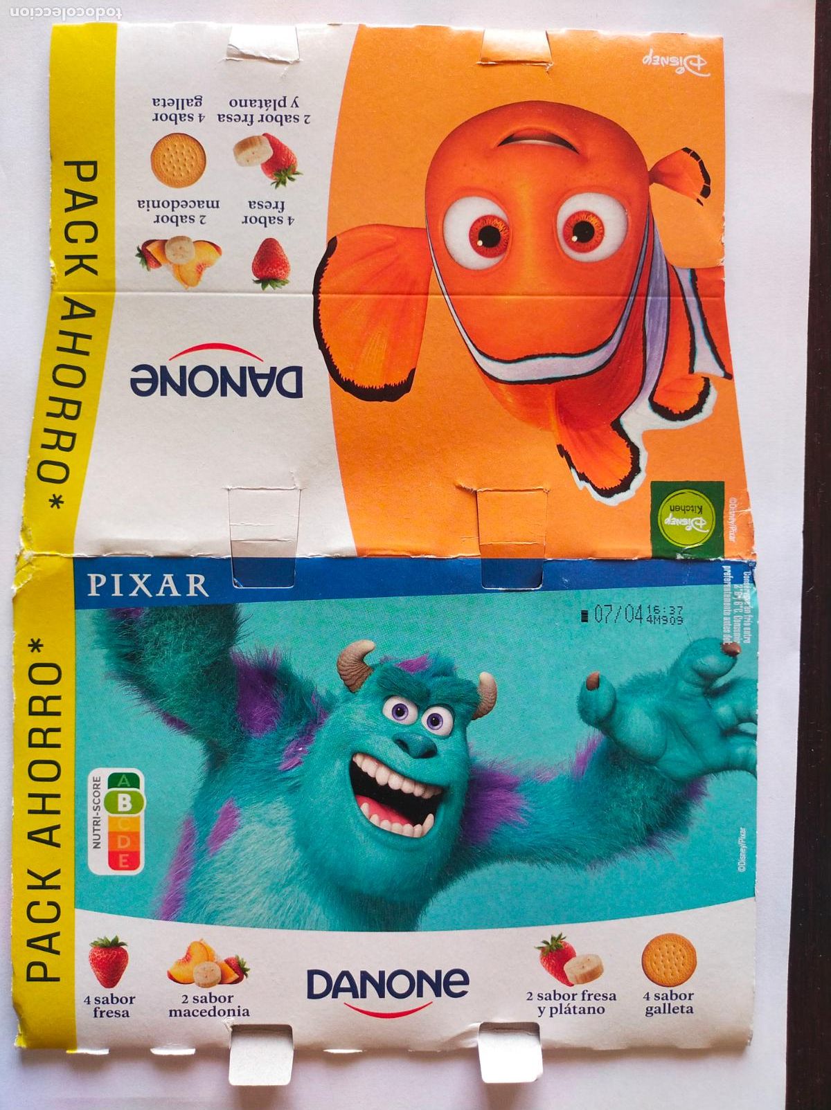Sammelleidenschaft Andere Papierartikel: PIXAR - MR INCREIBLE - NEMO - SULLEY - EMBALAJE CARTON YOGUR/YOGOURT DANONE SABORES