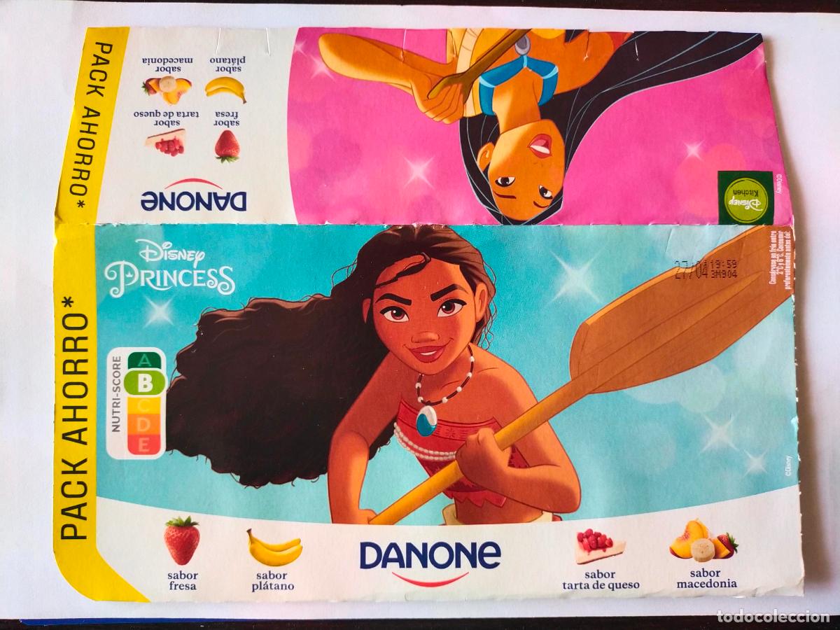 Sammelleidenschaft Andere Papierartikel: DISNEY PRINCESS - VAIANA - POCAHONTAS - MERIDA - EMBALAJE CARTON YOGUR/YOGOURT DANONE SABORES