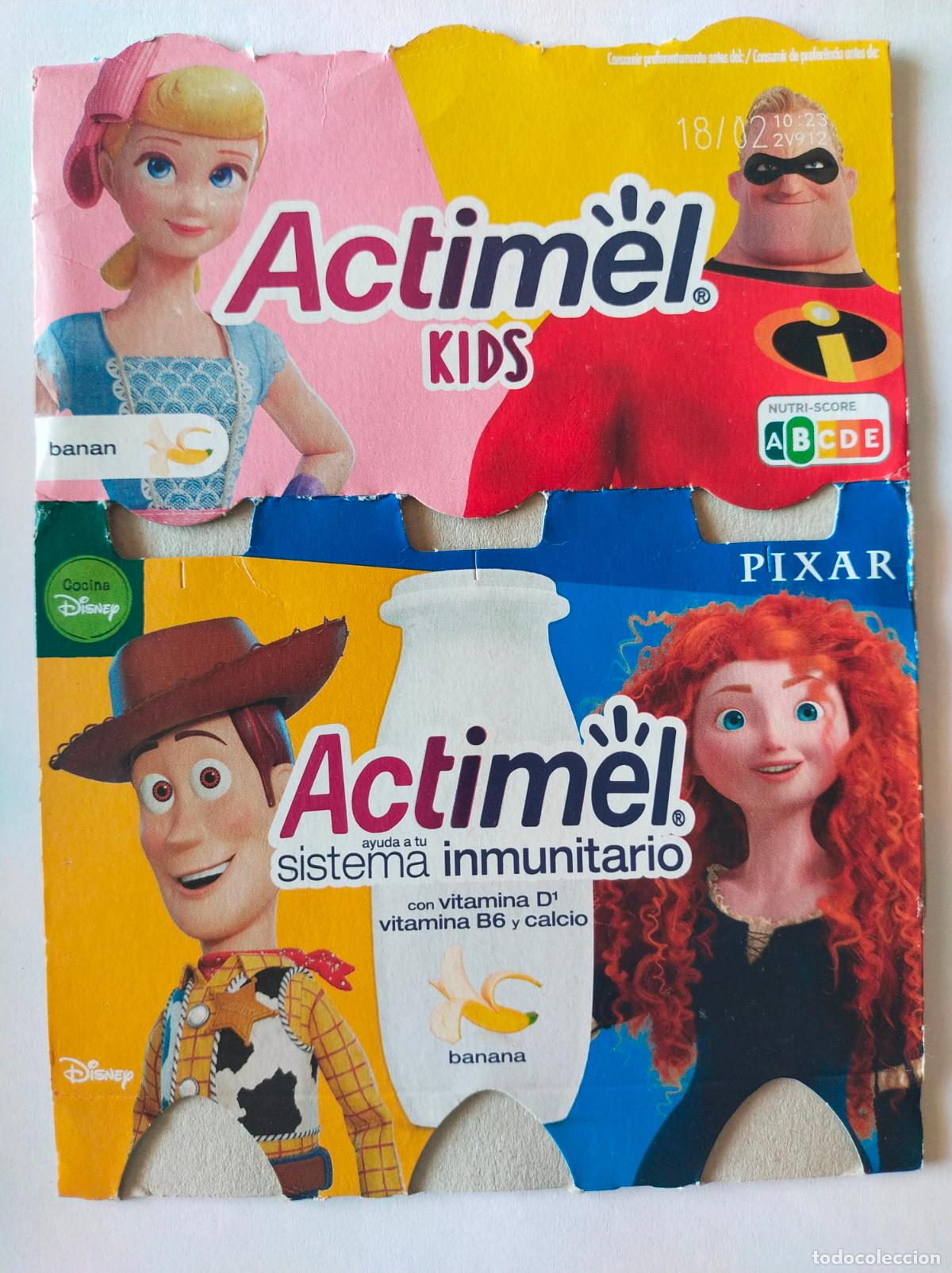 Outros artigos de papel: PIXAR - WOODY - MERIDA - BO PEEP - MR INCREIBLE - PLATANO - EMBALAJE CARTON ACTIMEL KIDS - DANONE