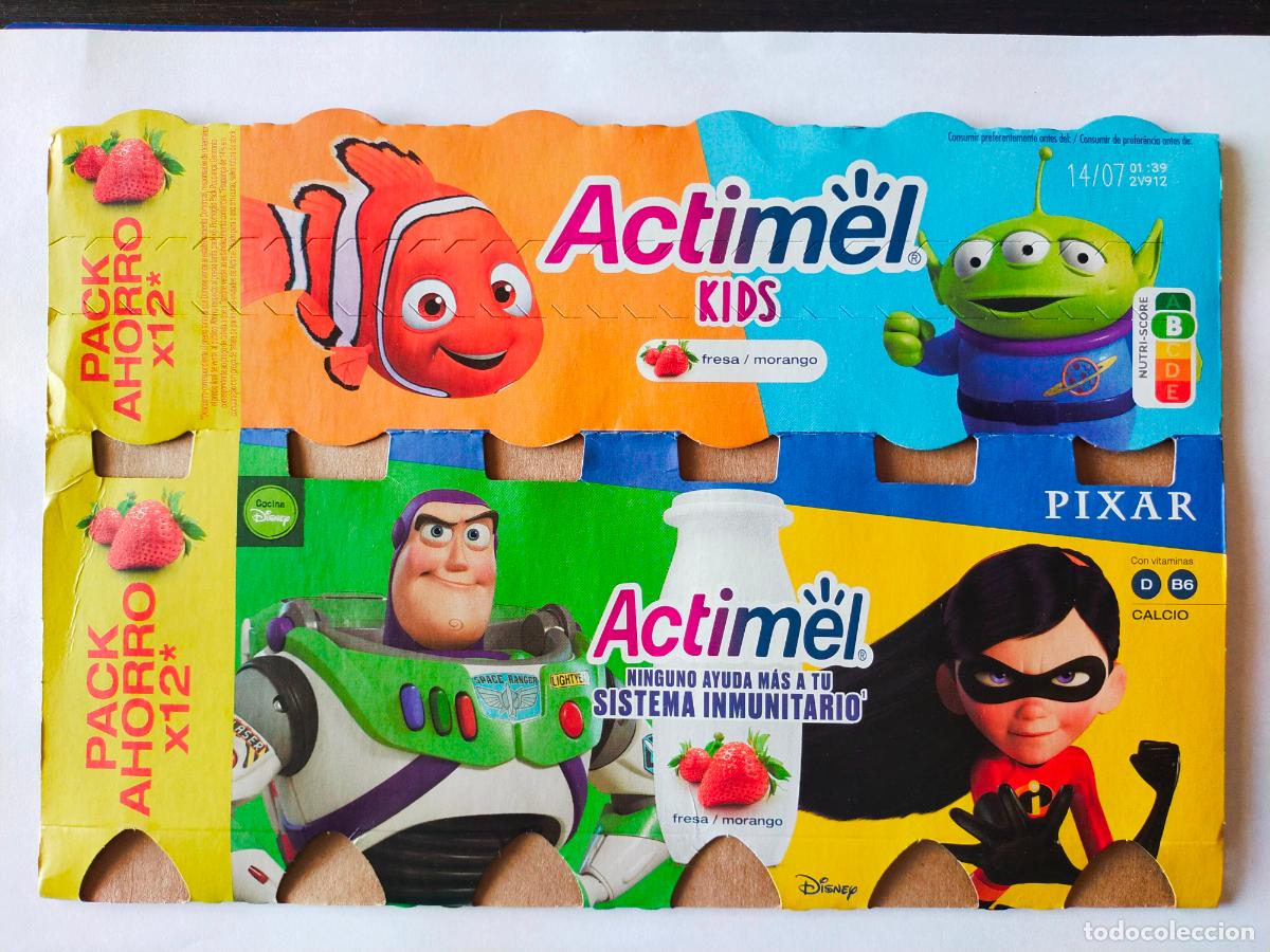 Otros Art&iacute;culos de Coleccionismo en Papel: PIXAR - VIOLETA PARR - BUZZ LIGHTYEAR - DORY - NEMO - FRESA - EMBALAJE CARTON ACTIMEL KIDS - DANONE