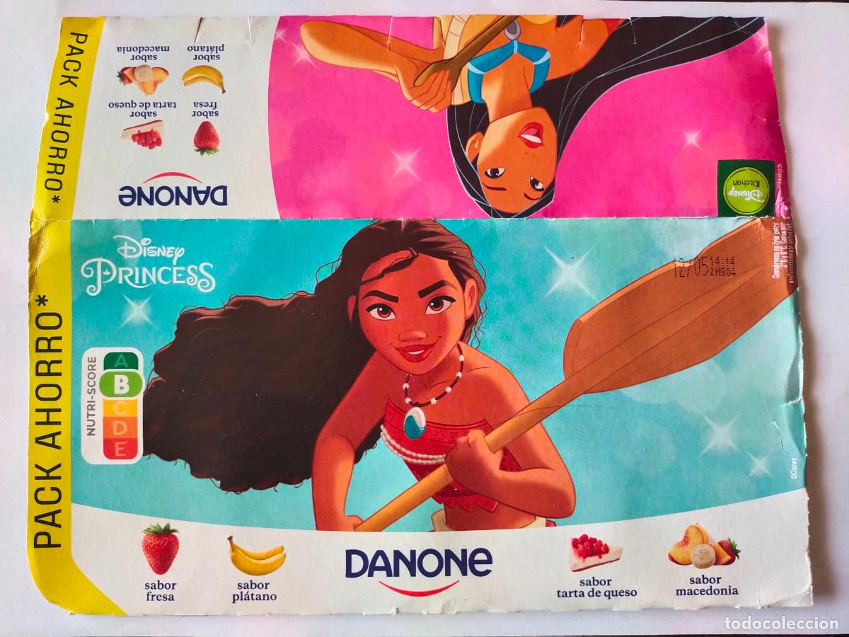 Otros Art&iacute;culos de Coleccionismo en Papel: DISNEY PRINCESS - VAIANA - POCAHONTAS - MERIDA - EMBALAJE CARTON YOGUR/YOGOURT DANONE SABORES