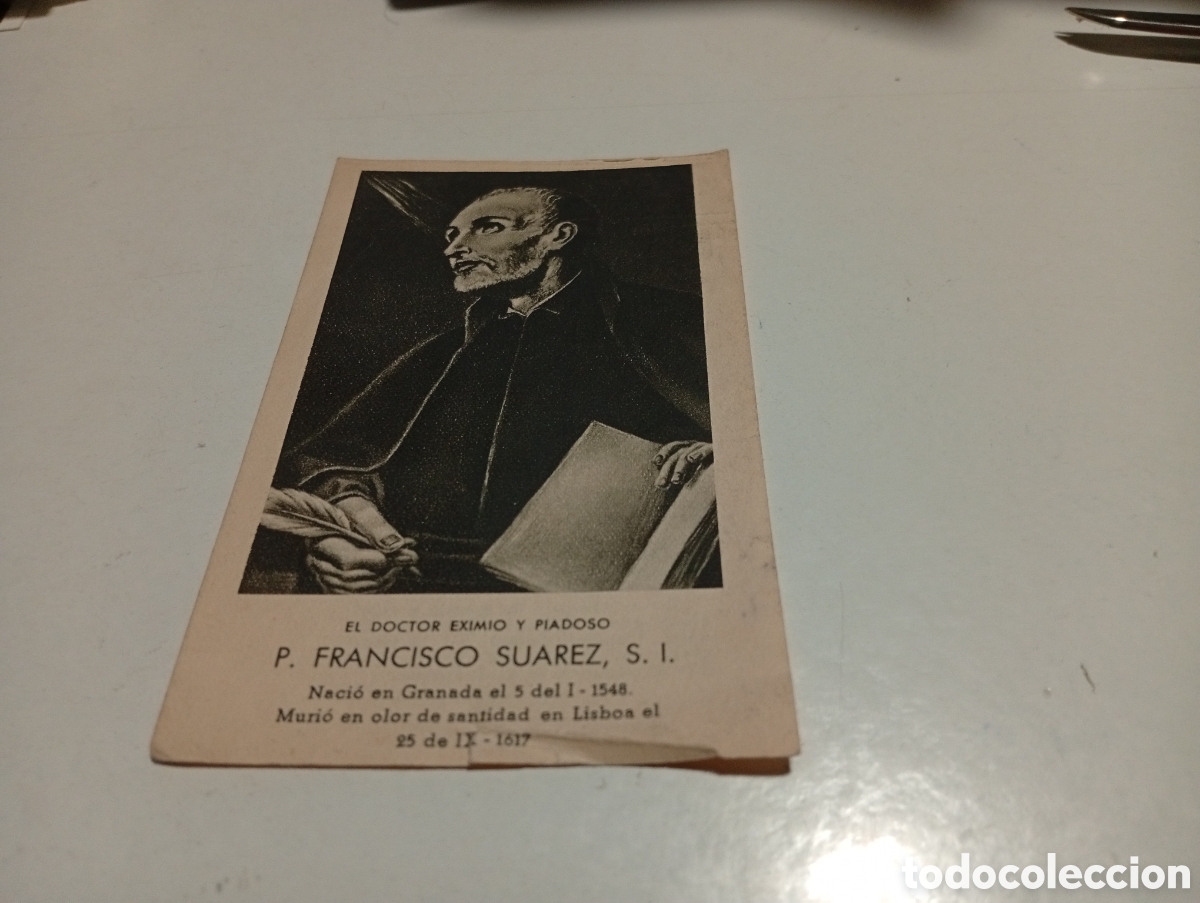 Otros Art&iacute;culos de Coleccionismo en Papel: Estampa religiosa P.Francisco Su&aacute;rez