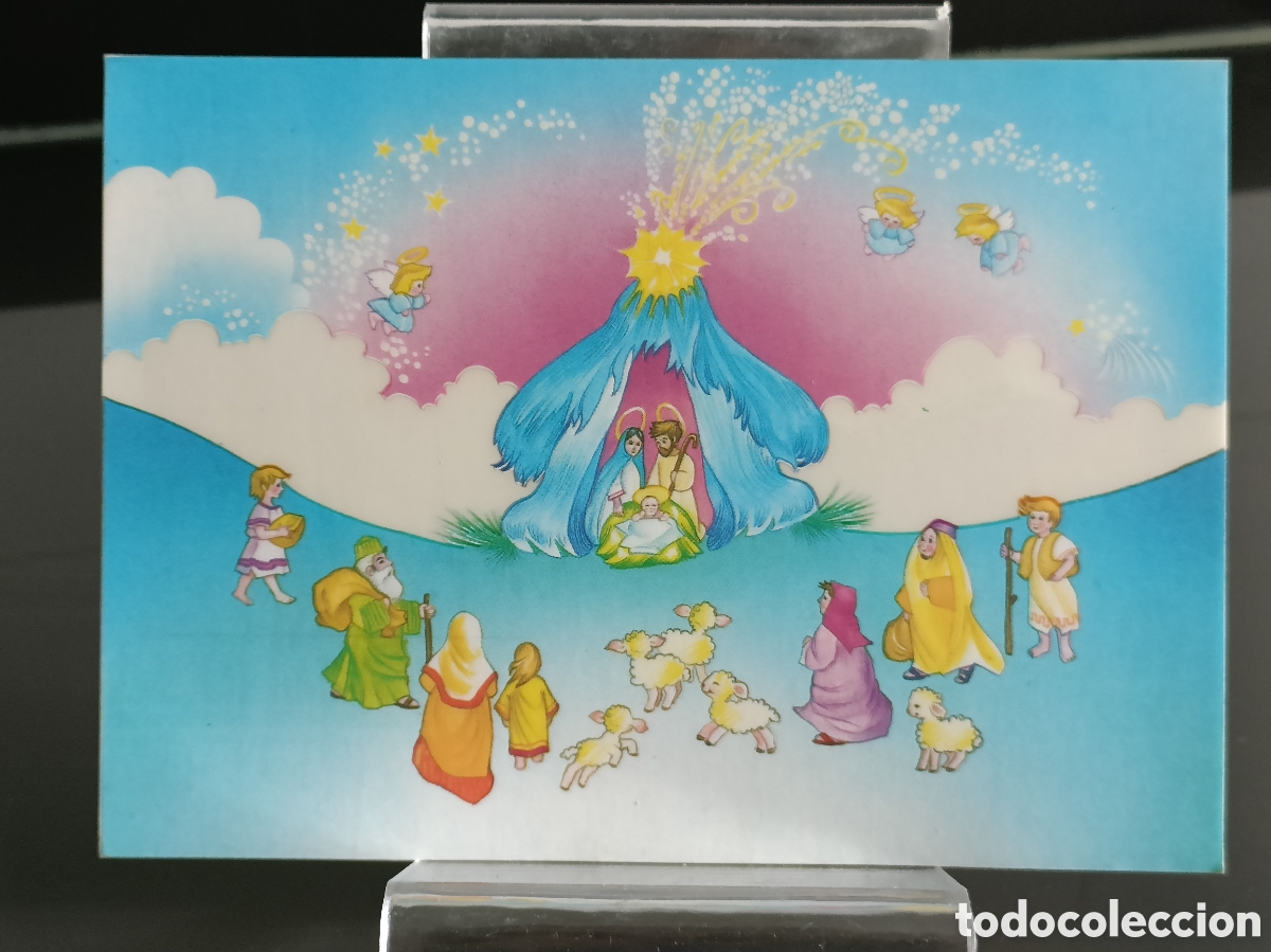 Otros Art&iacute;culos de Coleccionismo en Papel: Vintage Postal Navidad Malipiero regali Window sticker printed in Italy