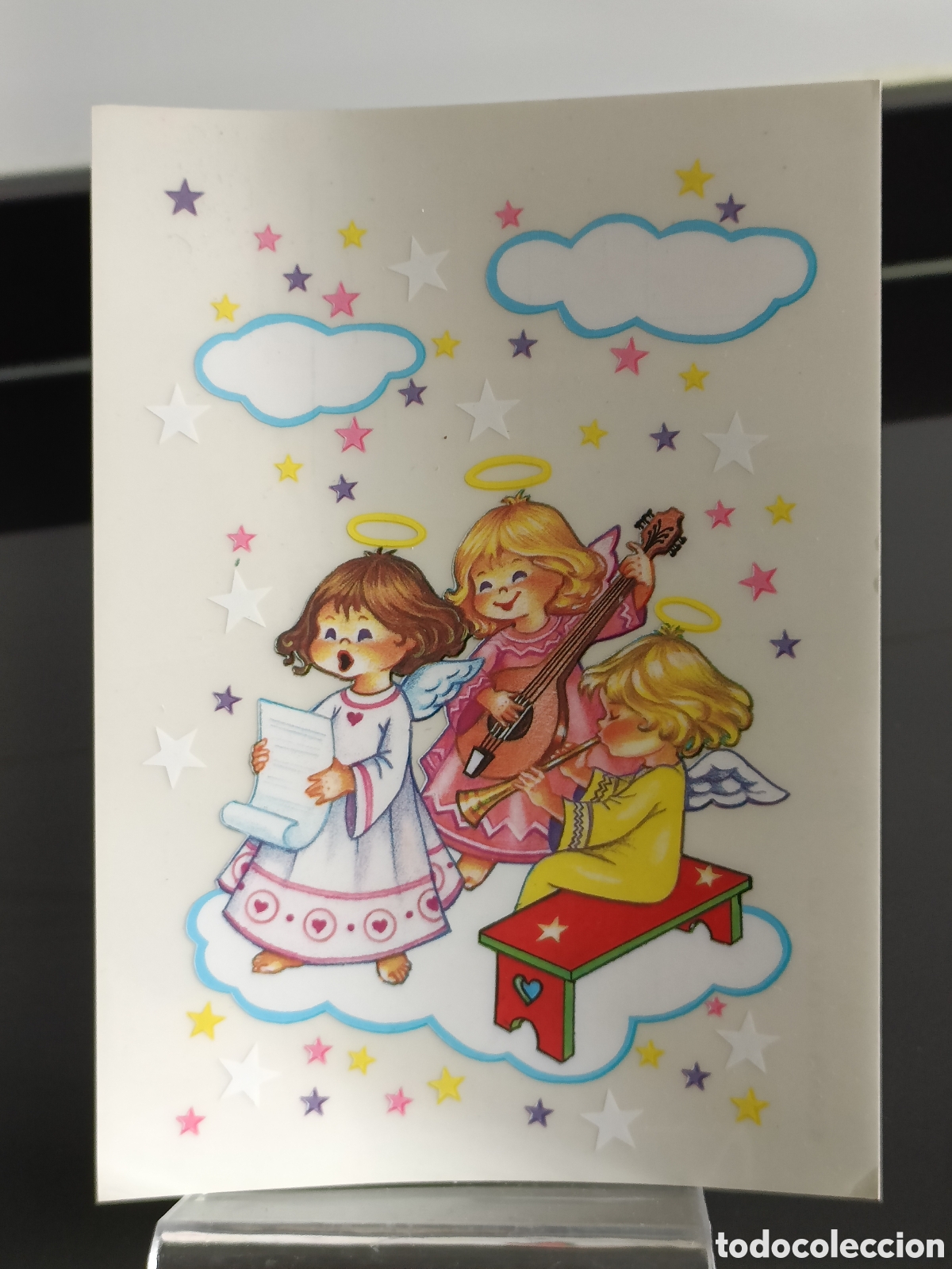 Otros Art&iacute;culos de Coleccionismo en Papel: Vintage Postal Navidad Malipiero regali Window sticker printed in Italy