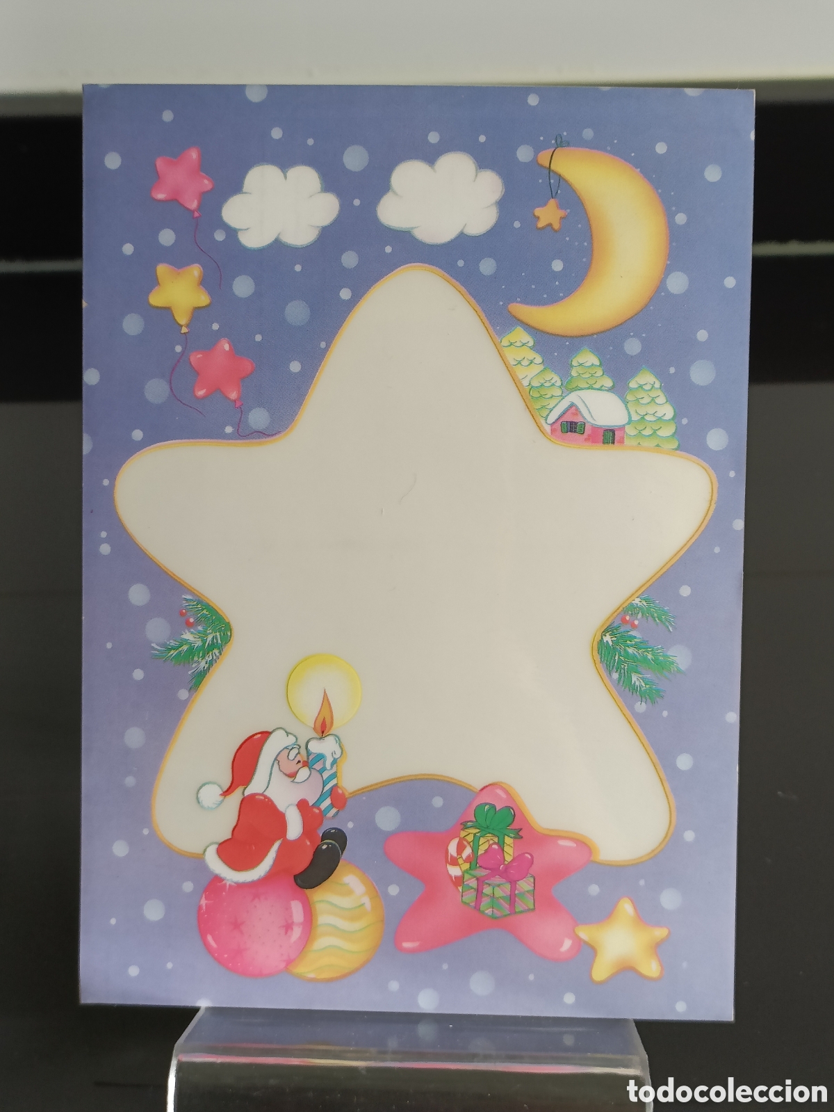 Otros Art&iacute;culos de Coleccionismo en Papel: Vintage Postal Navidad Malipiero regali Window sticker printed in Italy