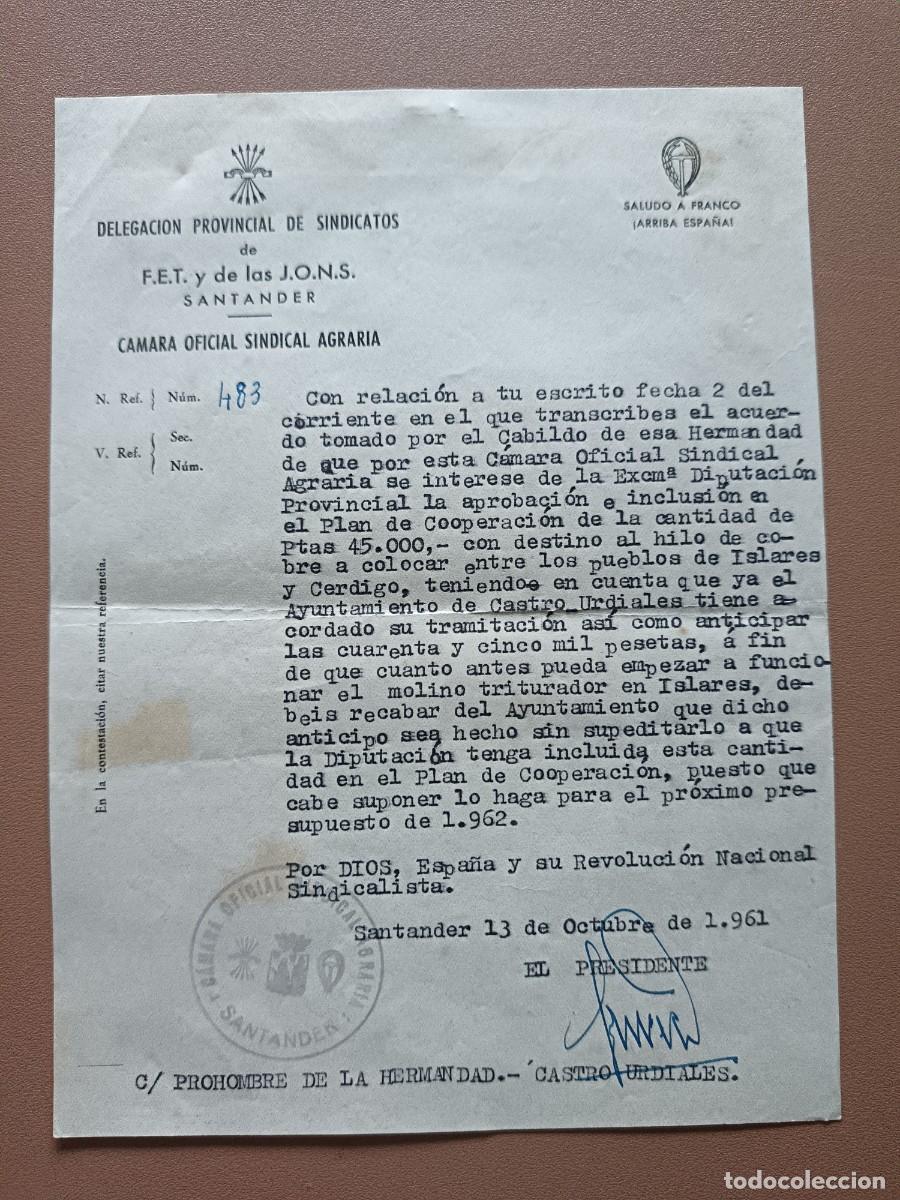 Otros Art&iacute;culos de Coleccionismo en Papel: DELEG. PROV. SINDICATOS FET Y JONS-1961