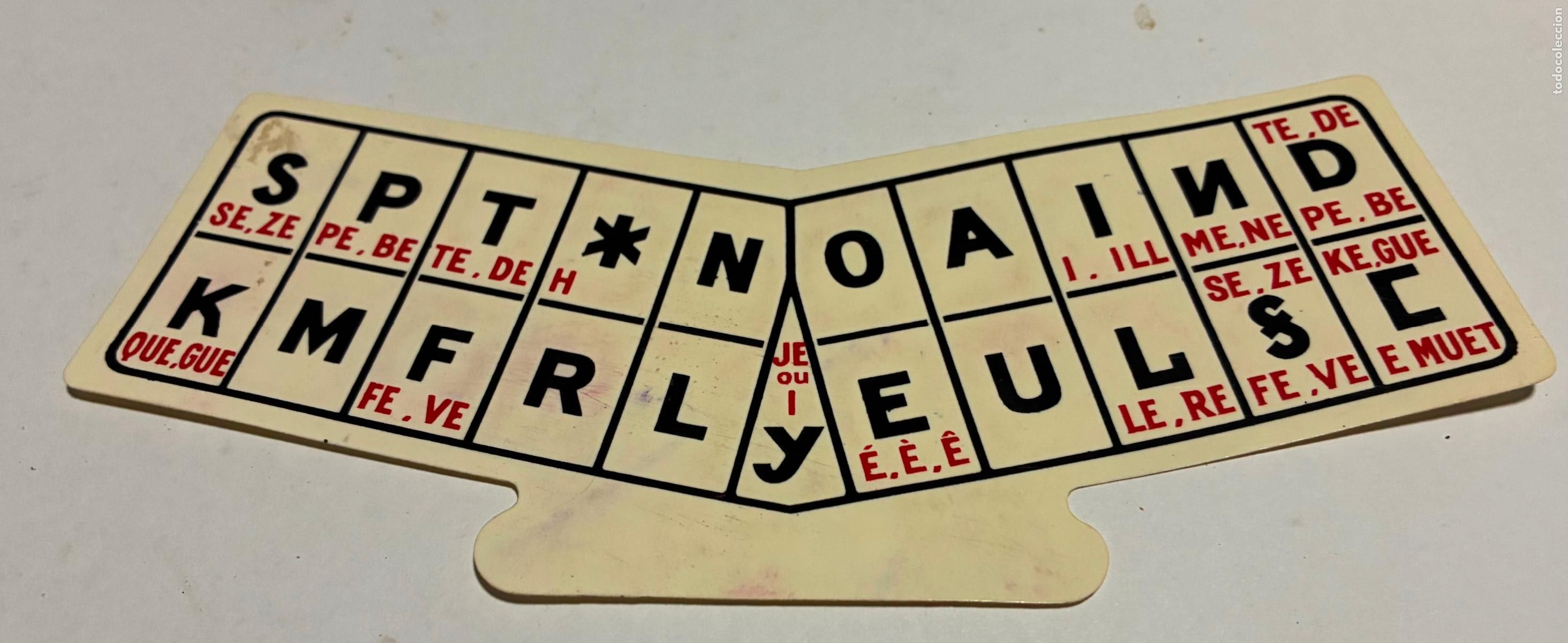 Otros Art&iacute;culos de Coleccionismo en Papel: ANTIGUA PLANTILLA DE TECLADO PARA MAQUINA DE TAQUIGRAFIA STENOTYPE GRANDJEAN, A&Ntilde;OS 50 o 60