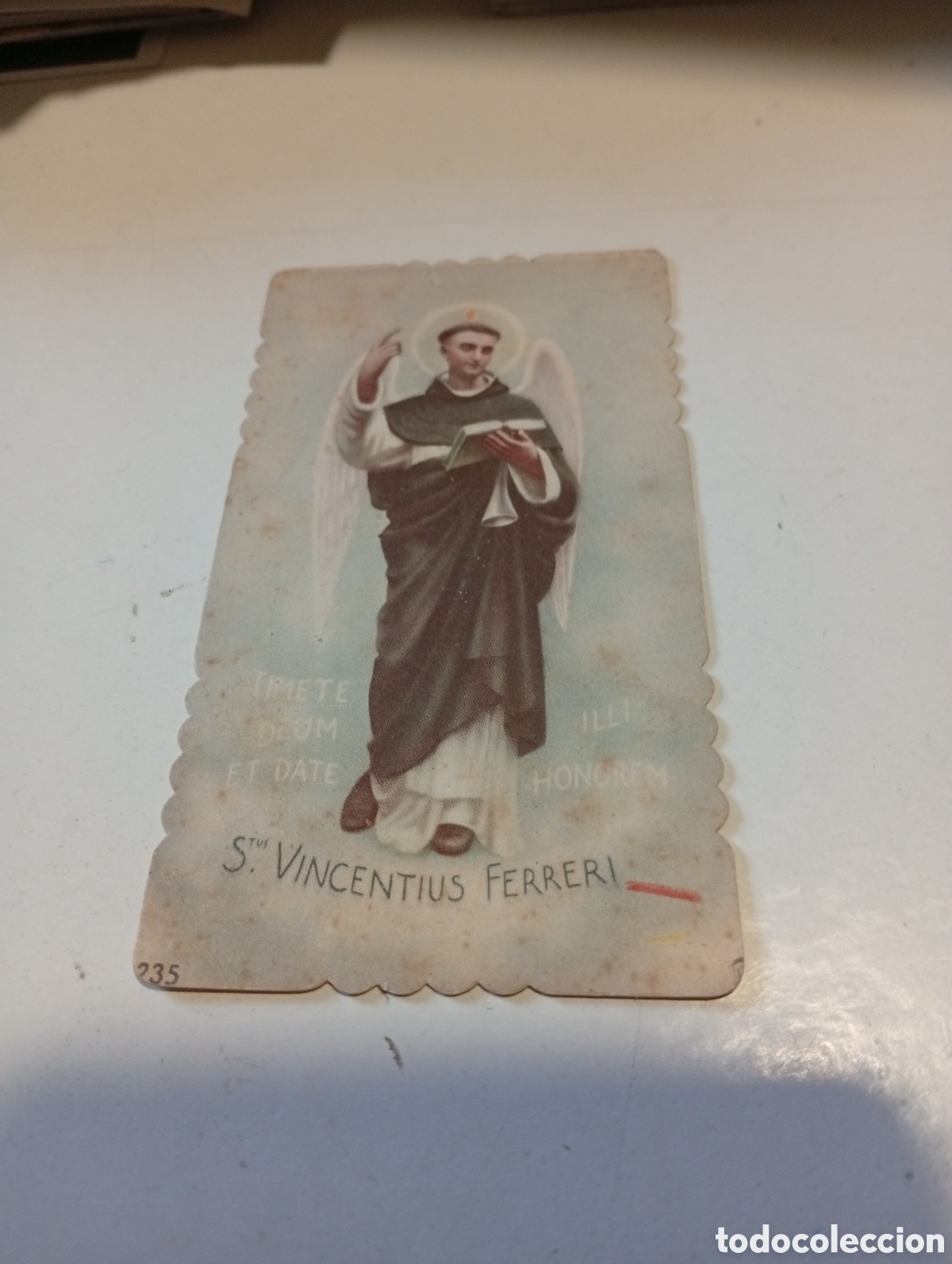 Otros Art&iacute;culos de Coleccionismo en Papel: Estampa religiosa antigua S.Vincentius Ferrero