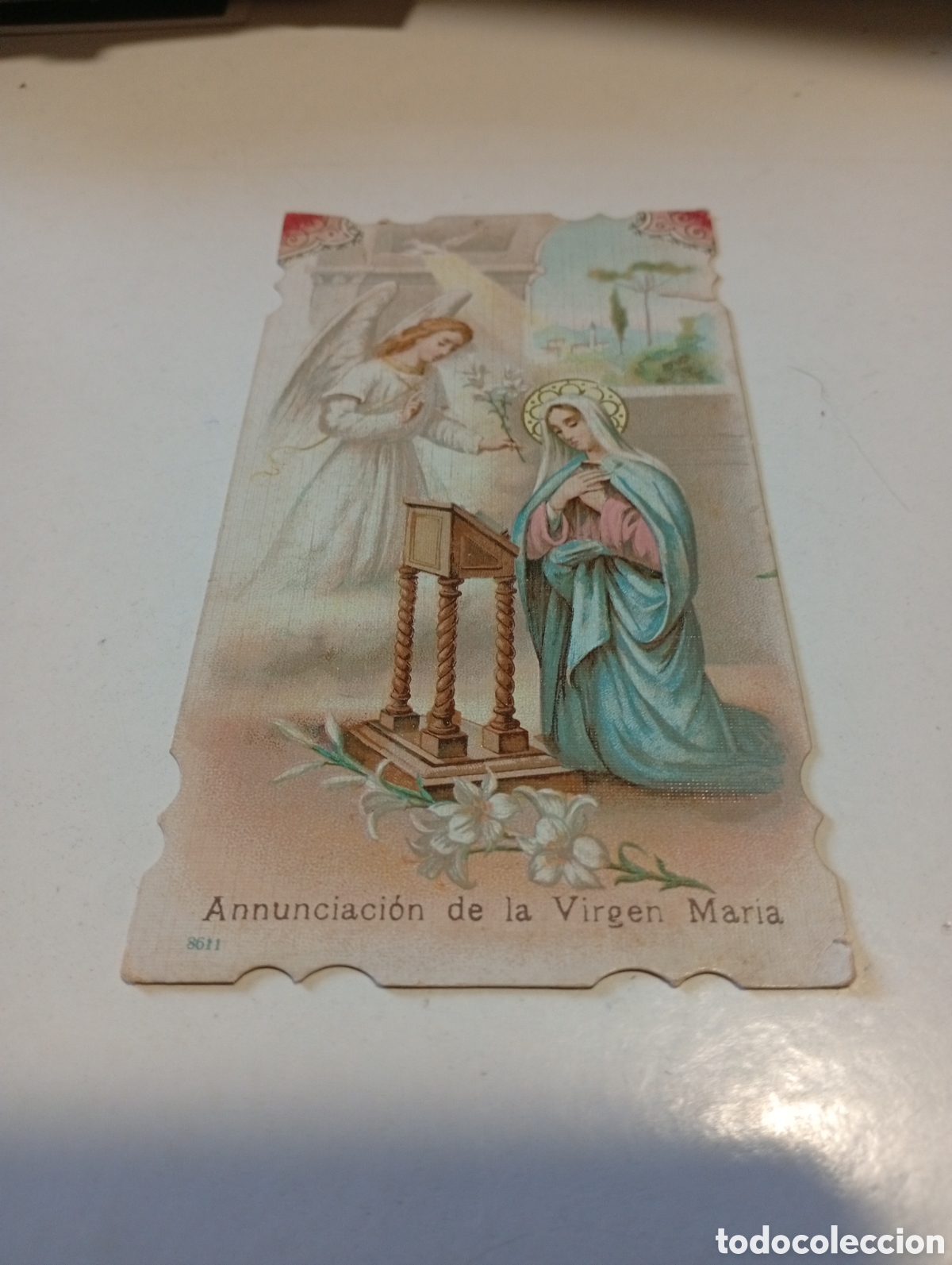 Otros Art&iacute;culos de Coleccionismo en Papel: Estampa religiosa anunciaci&oacute;n de la virgen Mar&iacute;a