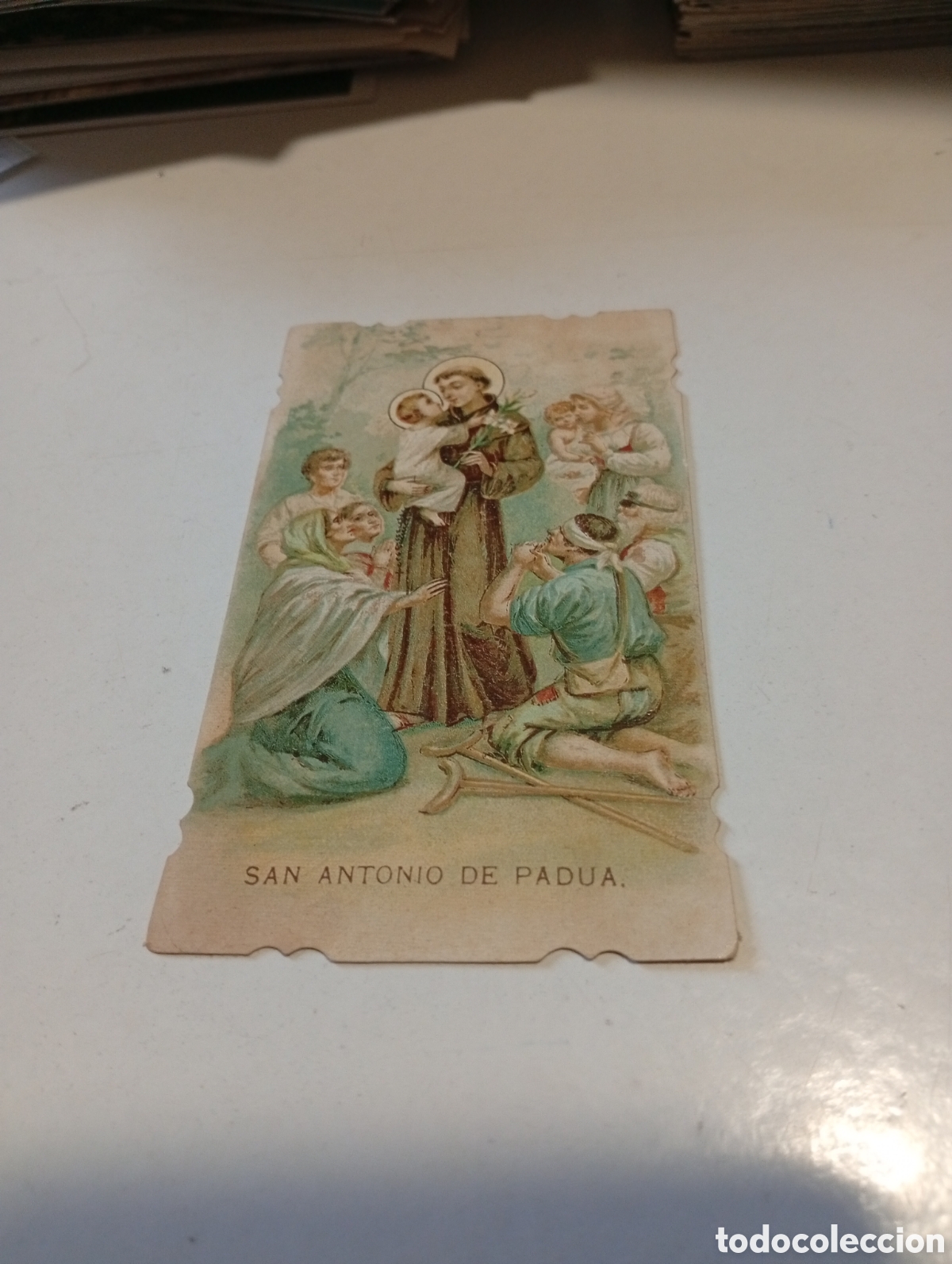 Otros Art&iacute;culos de Coleccionismo en Papel: Estampa religiosa antigua San Antonio de Padua