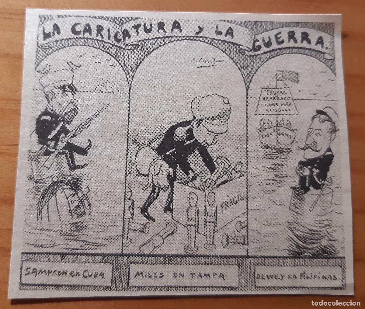 Otros Art&iacute;culos de Coleccionismo en Papel: RECORTE DE REVISTA - REPRODUCCI&Oacute;N LA CARICATURA Y LA GUERRA - PERFECTO ESTADO