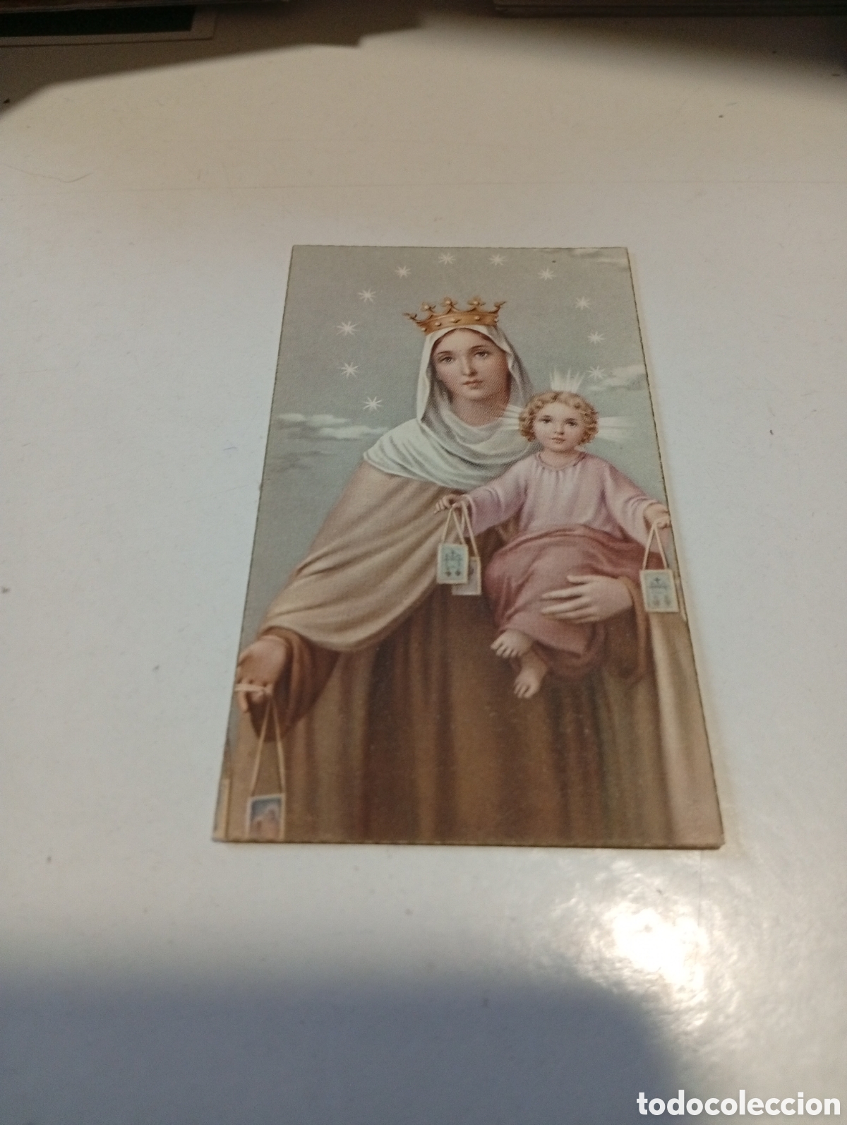 Otros Art&iacute;culos de Coleccionismo en Papel: Estampa religiosa clavariesas de Ntra Sra del Carmen, Puerto de Sagunto 1961