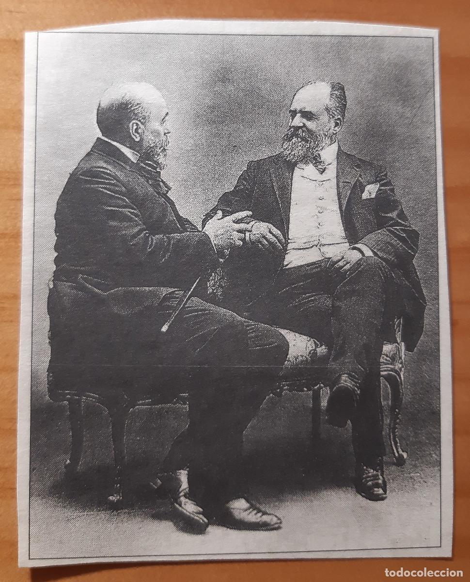 Otros Art&iacute;culos de Coleccionismo en Papel: RECORTE DE REVISTA - REPRODUCCI&Oacute;N DOS SE&Ntilde;ORES SENTADOS CONVERSANDO - PERFECTO ESTADO